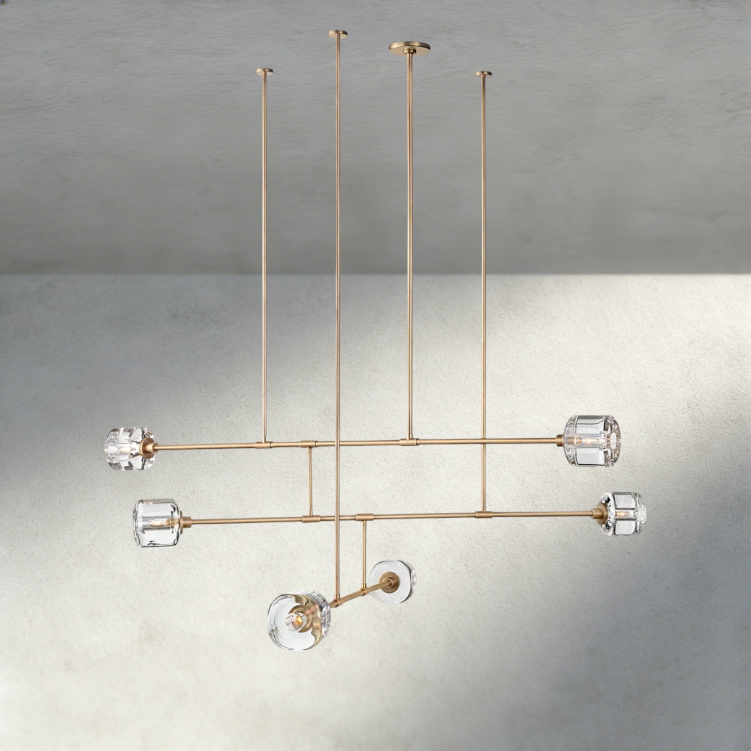 Demaret Mobile Round Chandelier 48", 62"-chandelier-Briglighting