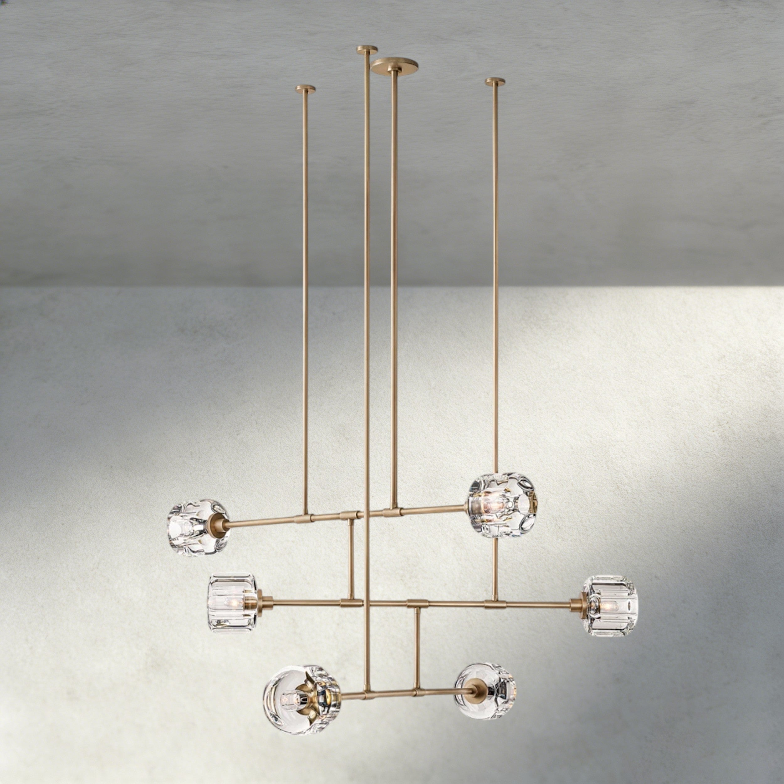 Demaret Mobile Round Chandelier 48", 62"-chandelier-Briglighting