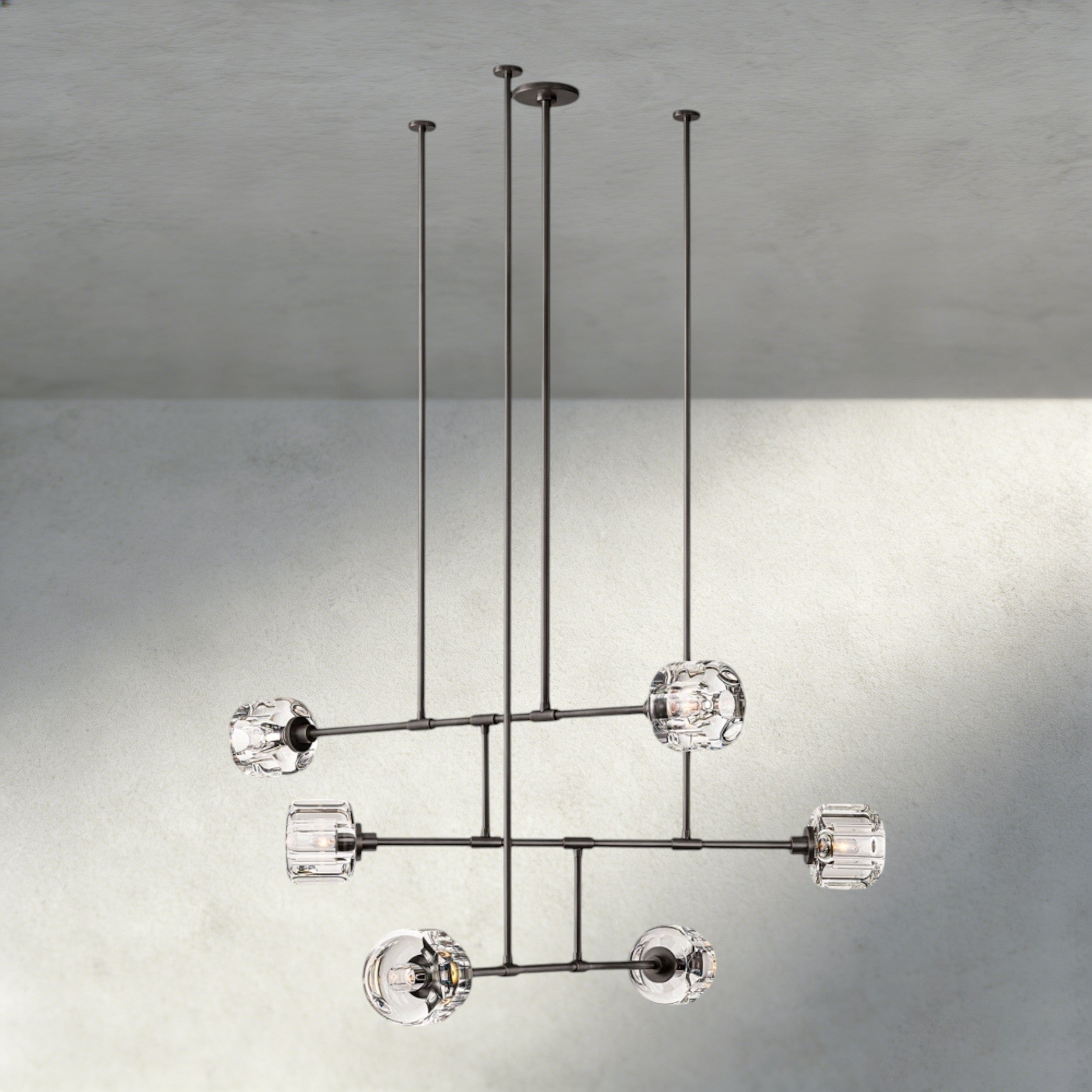 Demaret Mobile Round Chandelier 48", 62"-chandelier-Briglighting