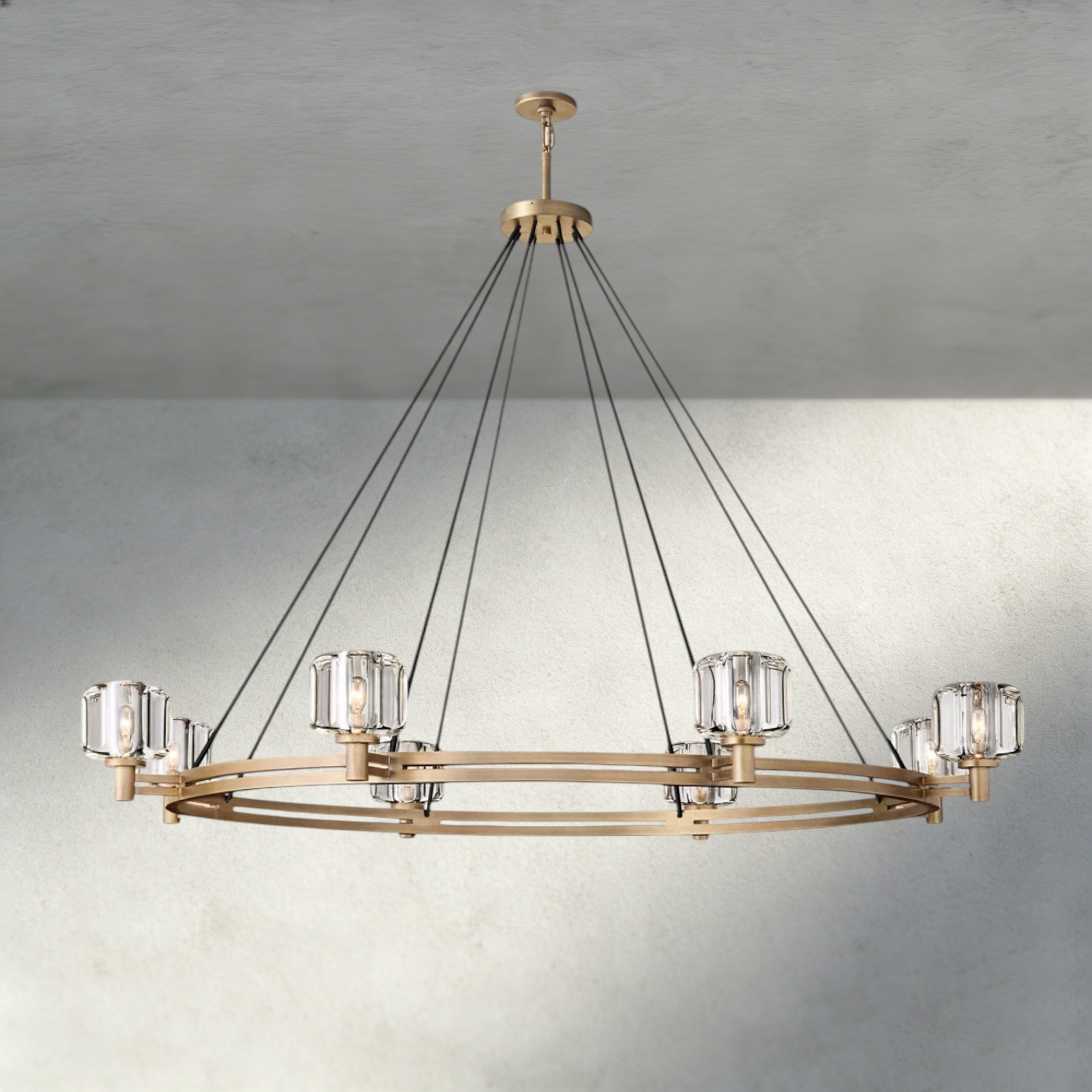 Demaret Round Chandelier 36", 48", 60"-chandelier-Briglighting