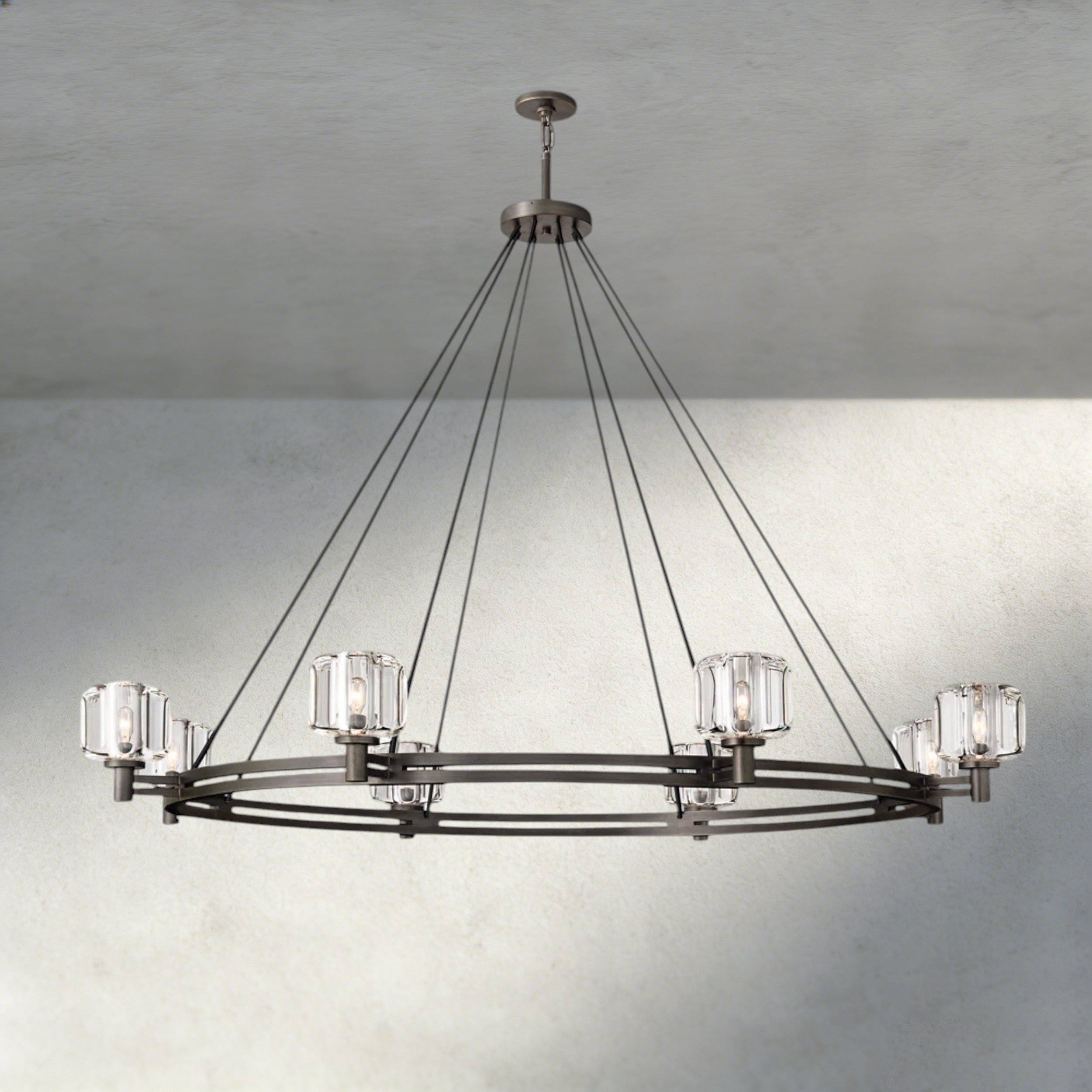 Demaret Round Chandelier 36", 48", 60"-chandelier-Briglighting