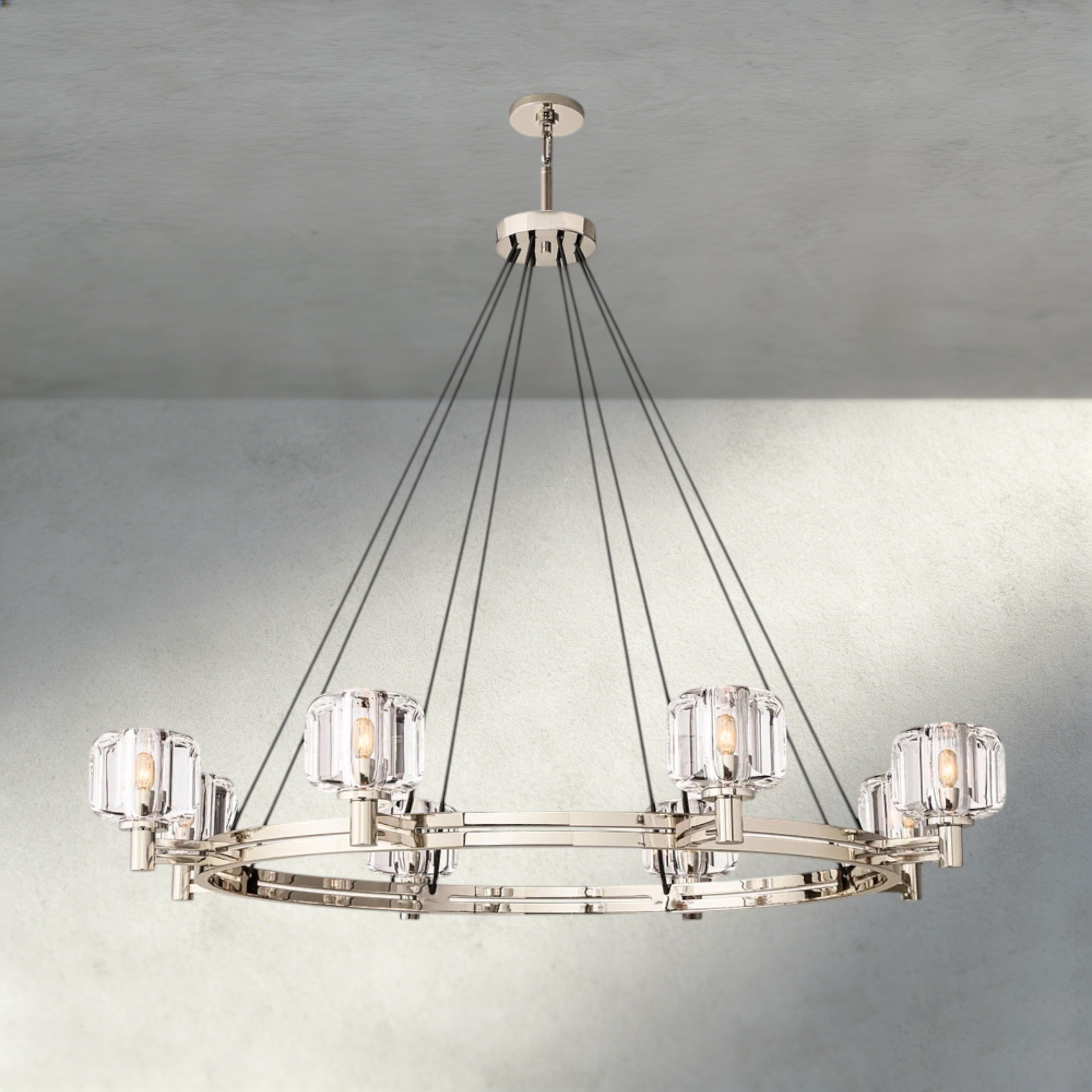 Demaret Round Chandelier 36", 48", 60"-chandelier-Briglighting
