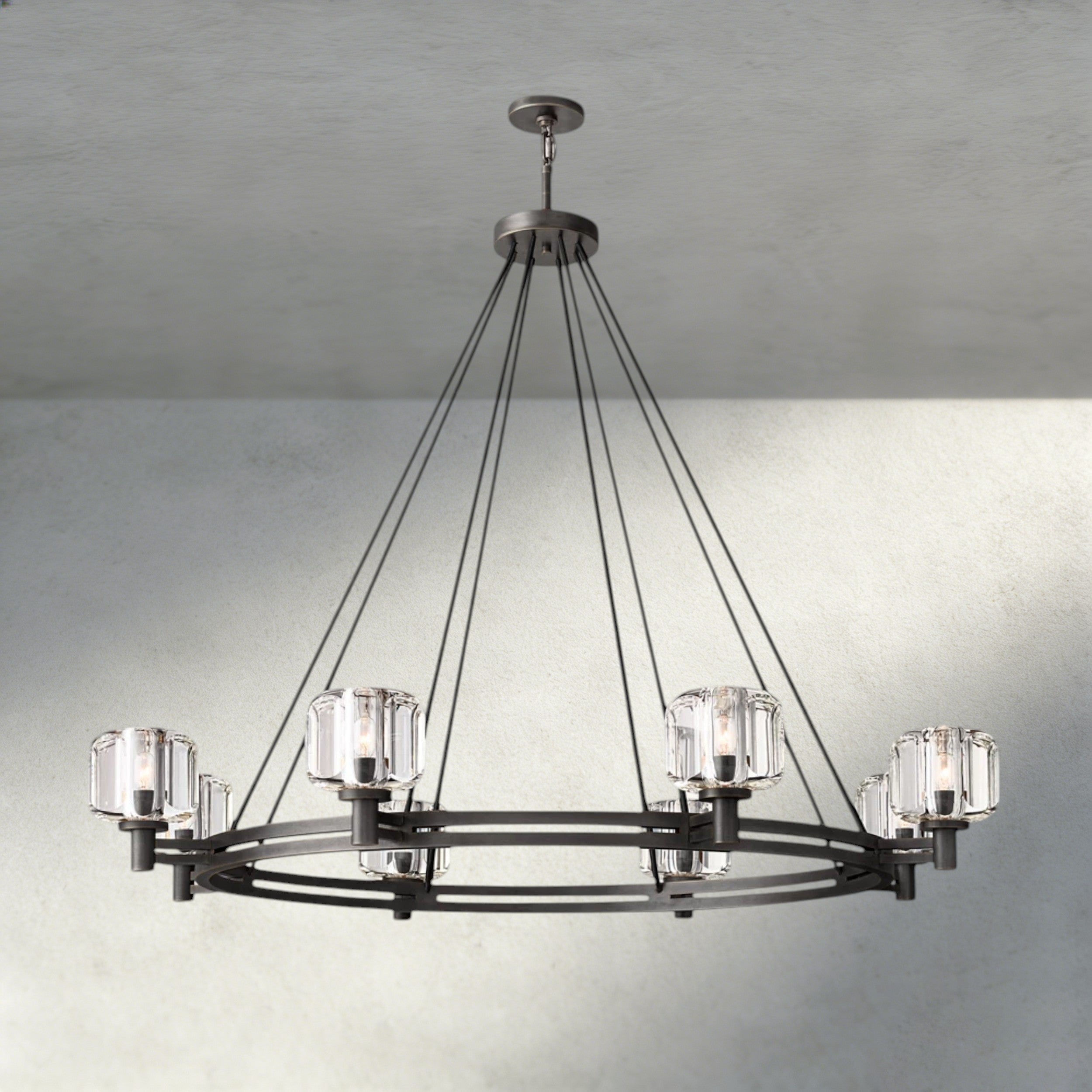 Demaret Round Chandelier 36", 48", 60"-chandelier-Briglighting