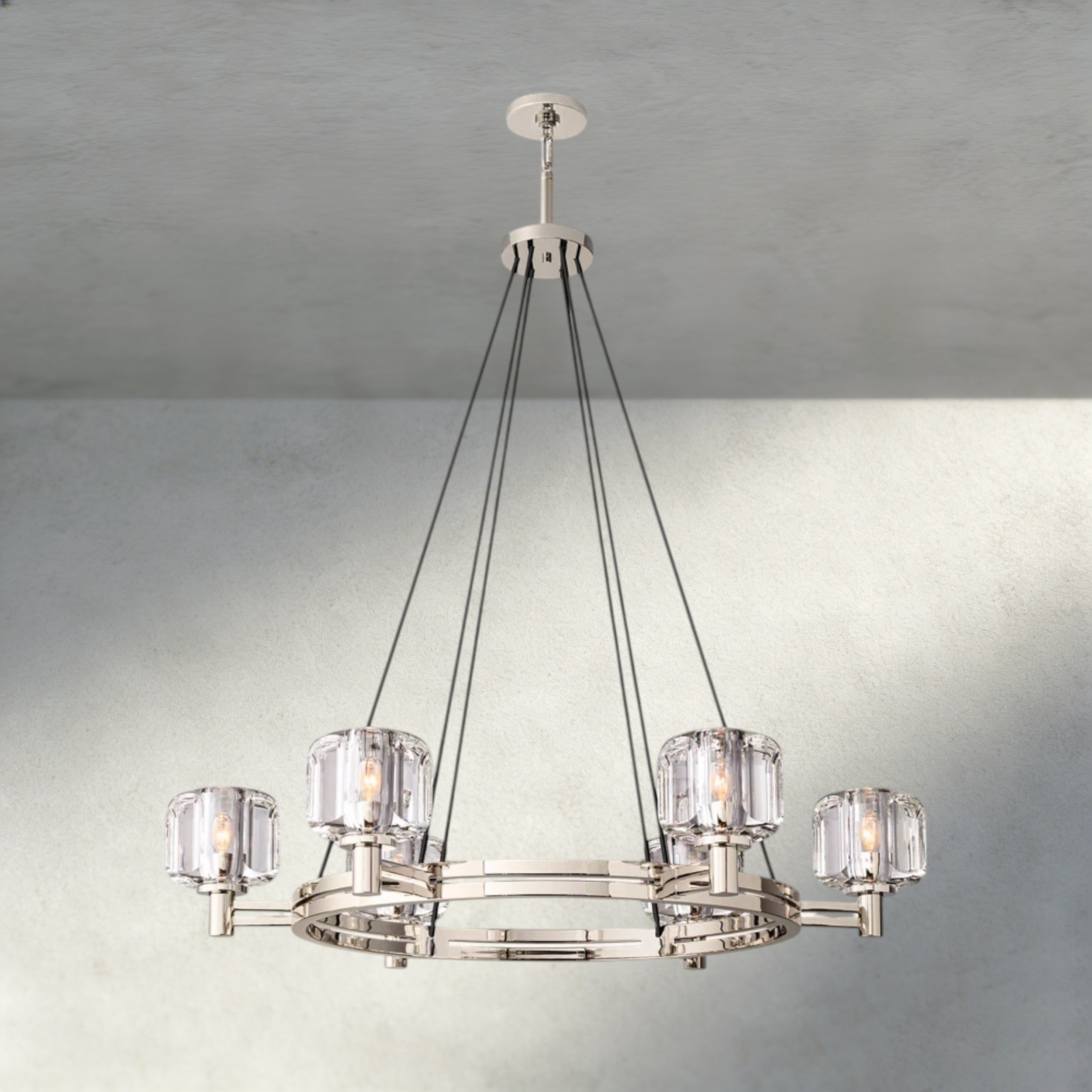 Demaret Round Chandelier 36", 48", 60"-chandelier-Briglighting