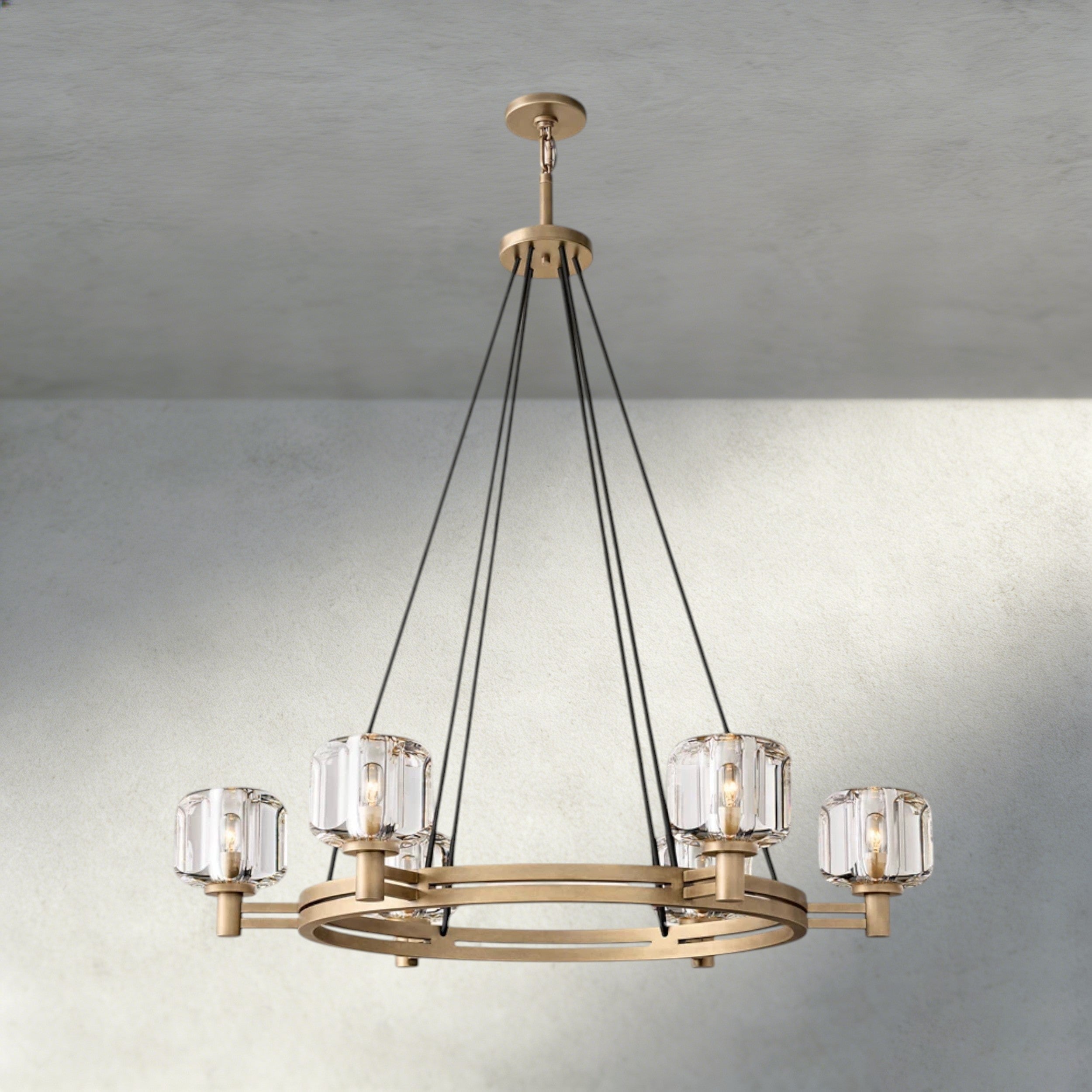 Demaret Round Chandelier 36", 48", 60"-chandelier-Briglighting