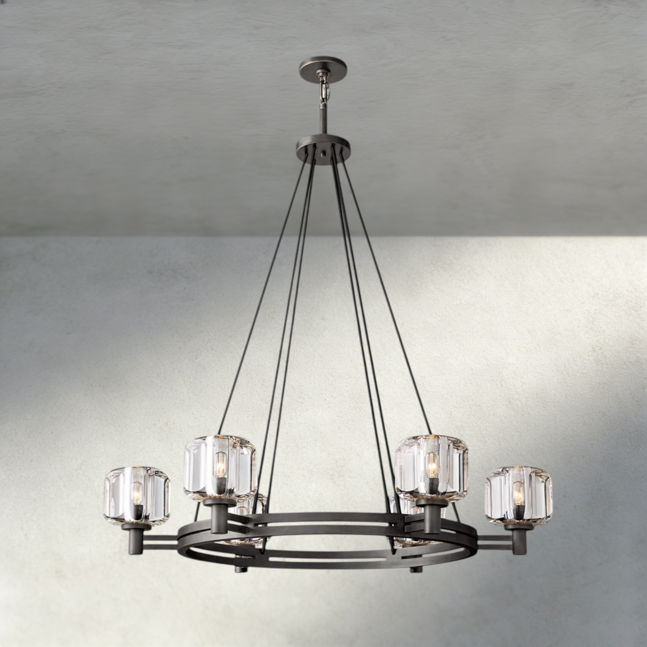 Demaret Round Chandelier 36", 48", 60"-chandelier-Briglighting
