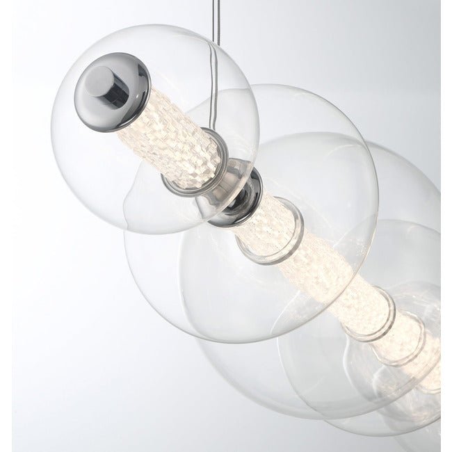 Echelon Linear Chandelier - ChromeClear56”Briglighting