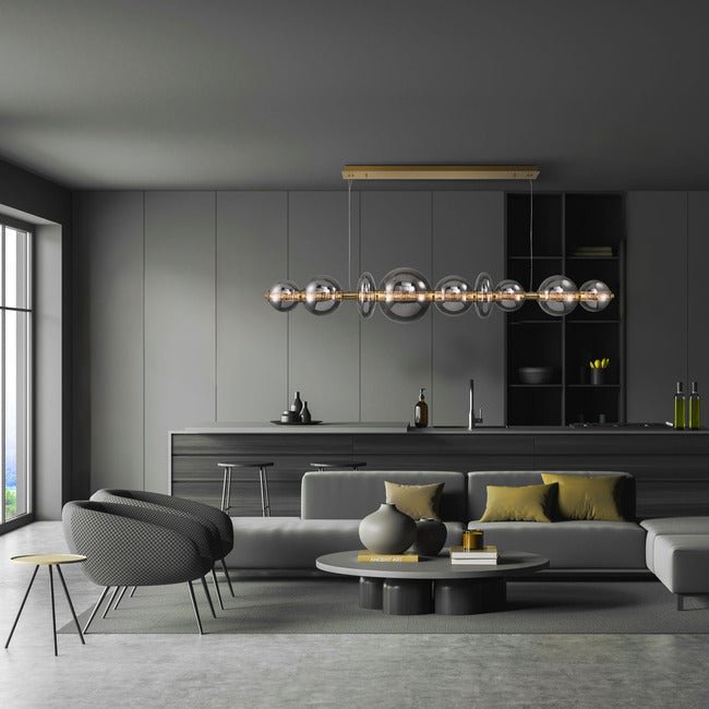 Echelon Linear Chandelier - ChromeClear56”Briglighting
