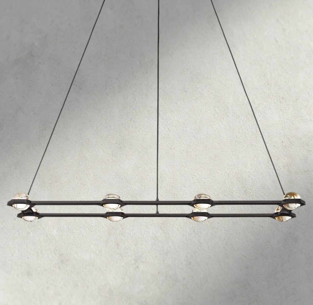 Éclatant Rectangular Chandelier 54", 72"-chandelier-Briglighting