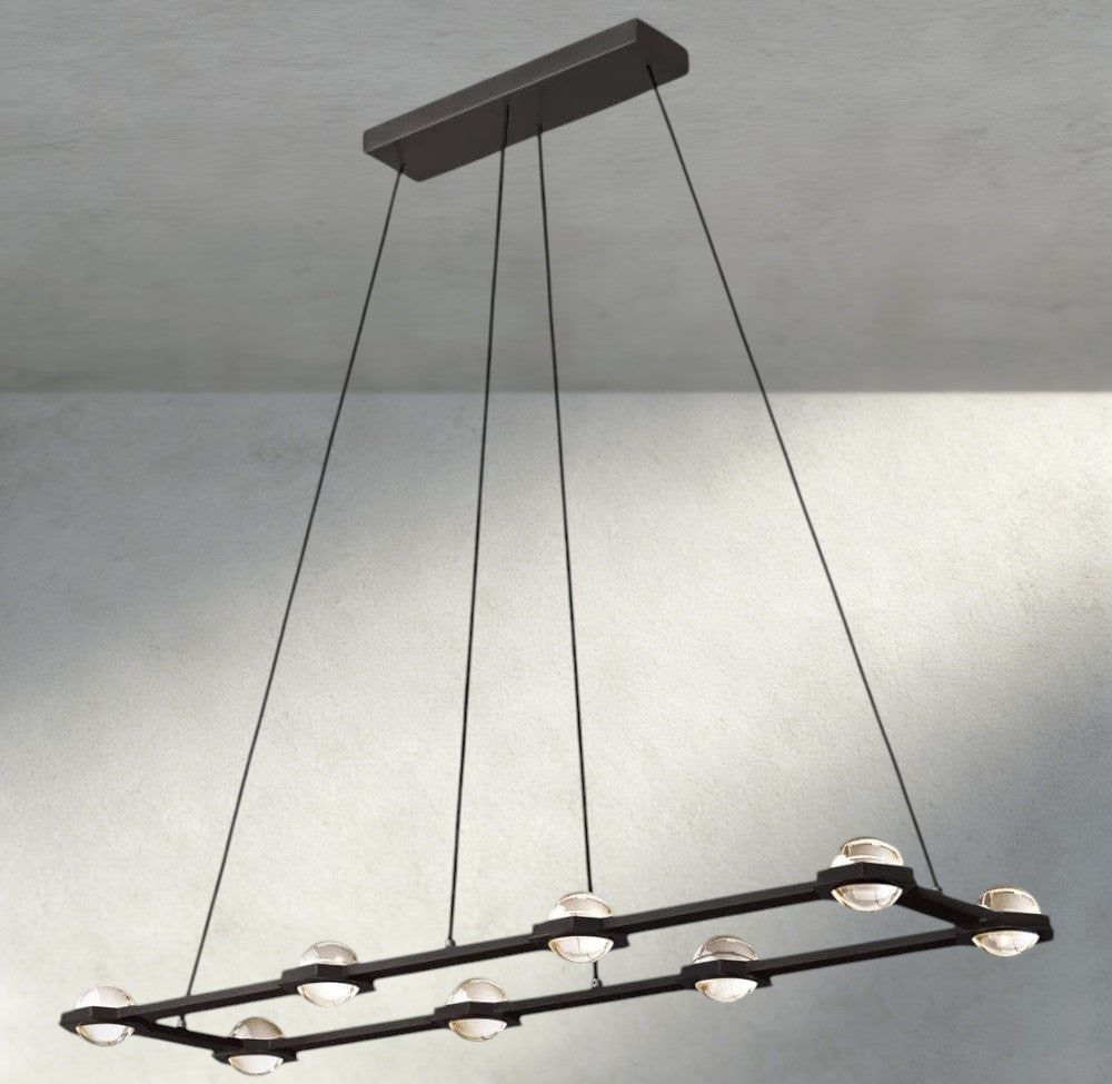 Éclatant Rectangular Chandelier 54", 72"-chandelier-Briglighting