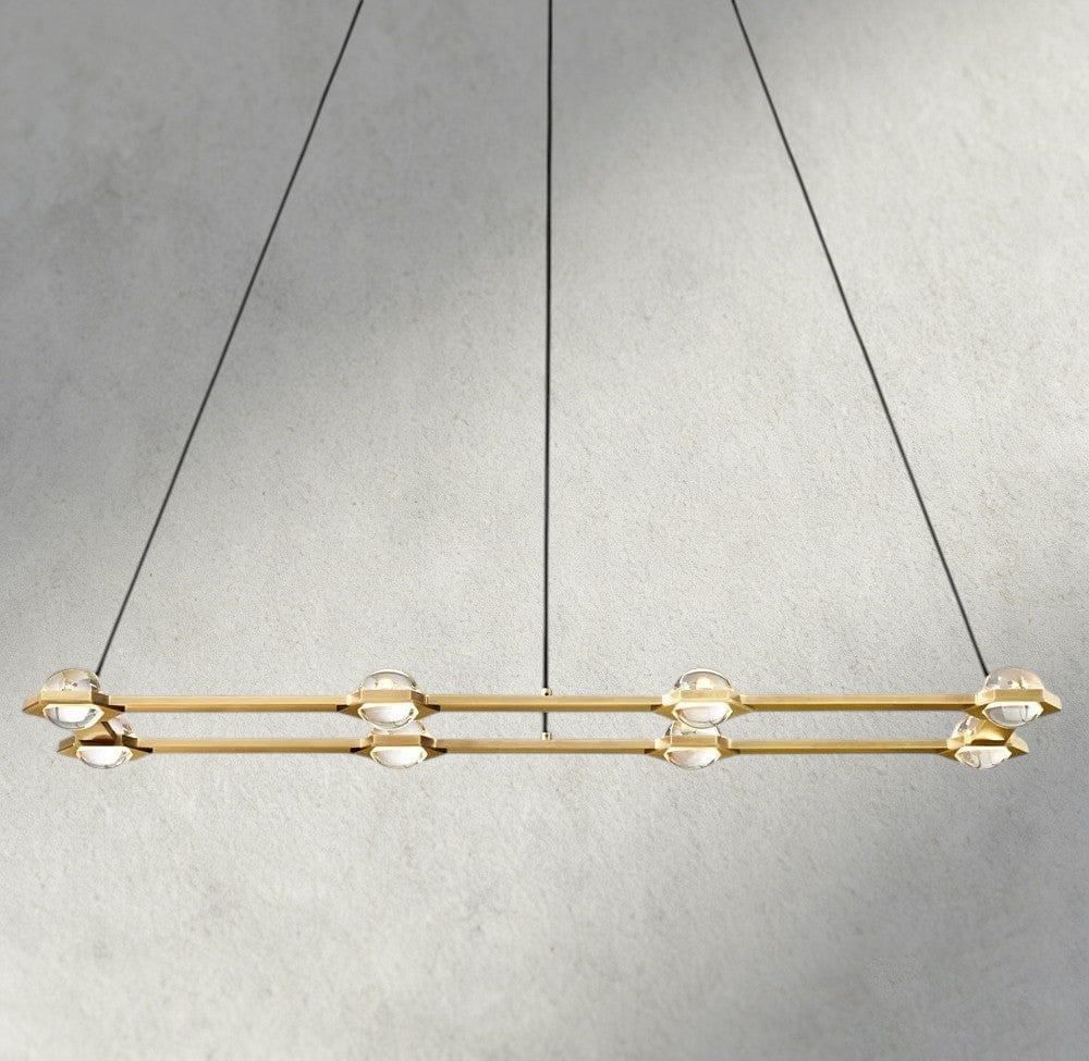 Éclatant Rectangular Chandelier 54", 72"-chandelier-Briglighting