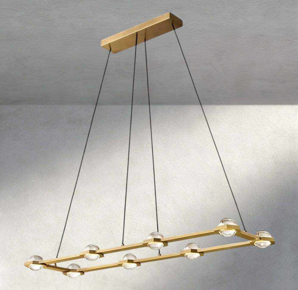 Éclatant Rectangular Chandelier 54", 72"-chandelier-Briglighting