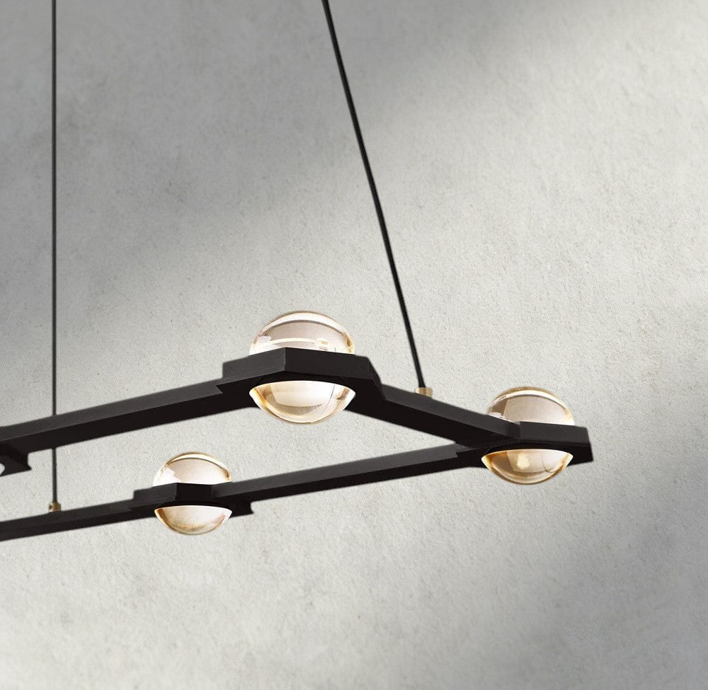Éclatant Rectangular Chandelier 54", 72"-chandelier-Briglighting