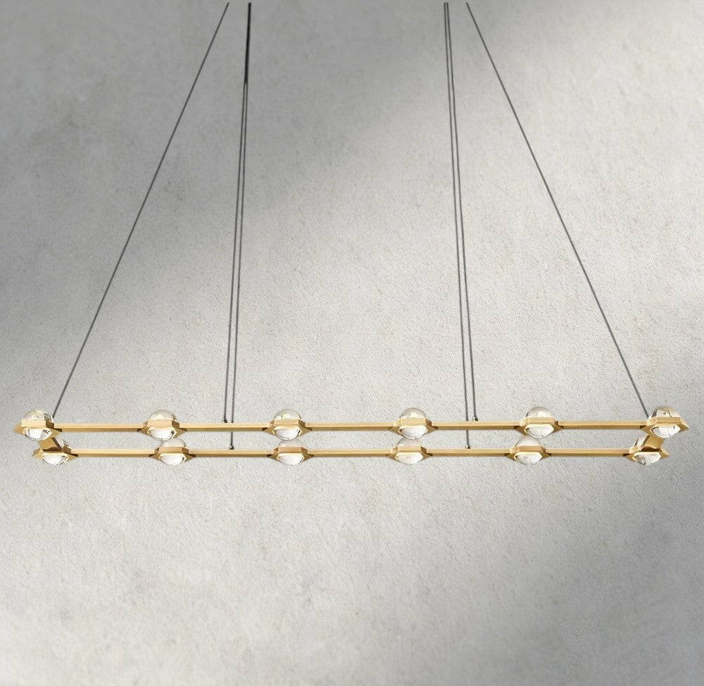 Éclatant Rectangular Chandelier 54", 72"-chandelier-Briglighting