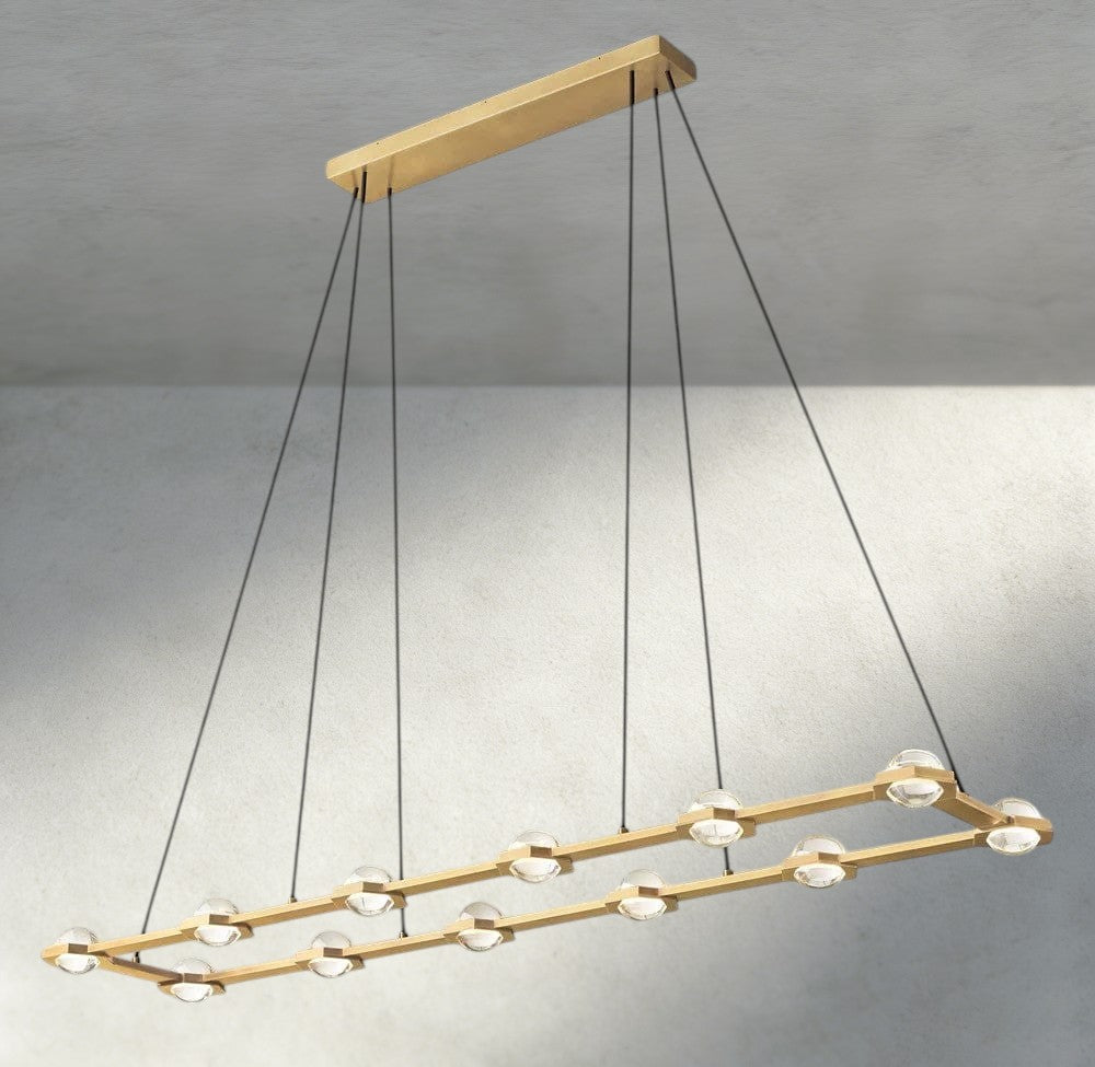 Éclatant Rectangular Chandelier 54", 72"-chandelier-Briglighting