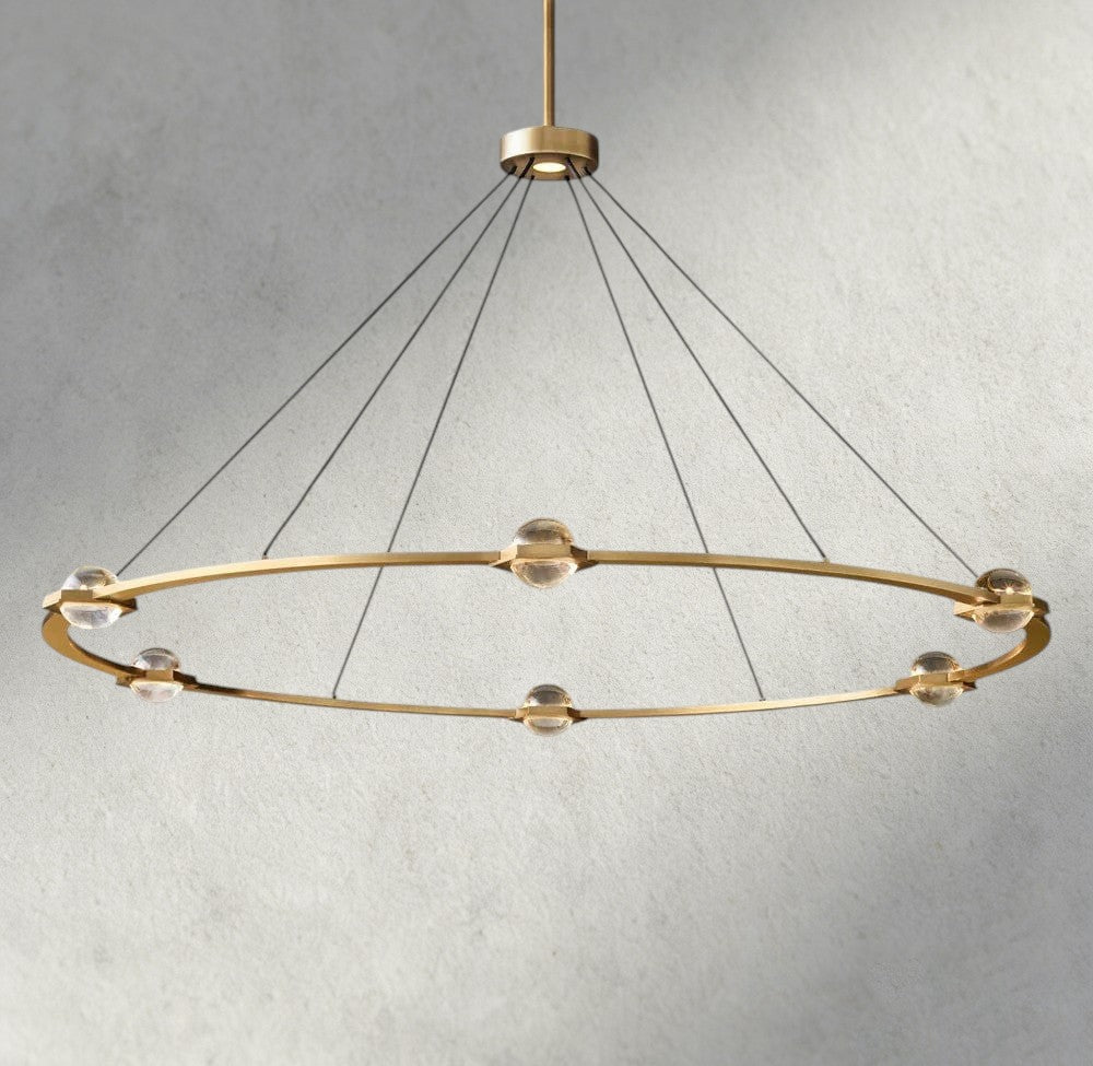 Éclatant Round Chandelier 36", 48", 60", Two-Tied 60"-chandelier-Briglighting