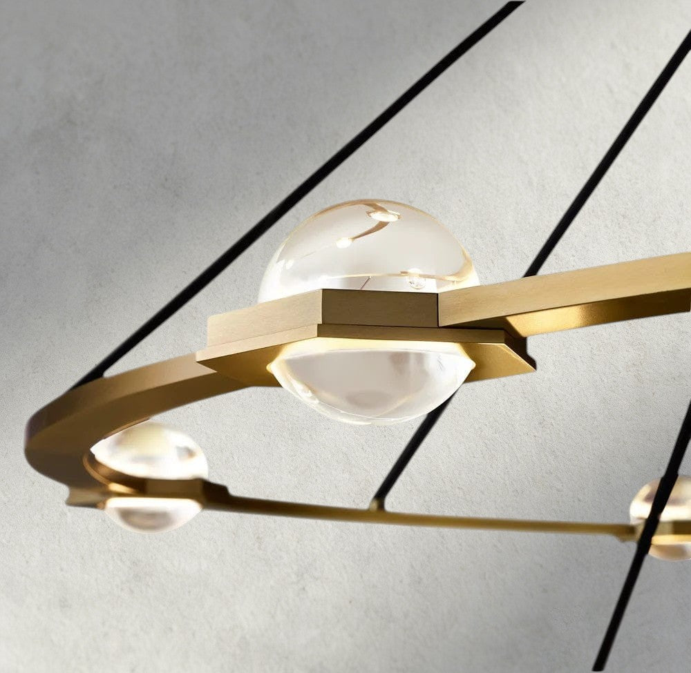 Éclatant Round Chandelier 36", 48", 60", Two-Tied 60"-chandelier-Briglighting