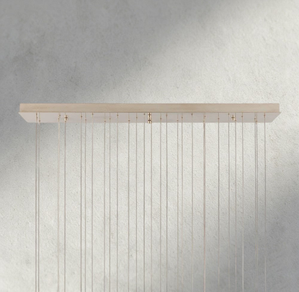 Edda Linear Glass Chandelier 48", 54"
