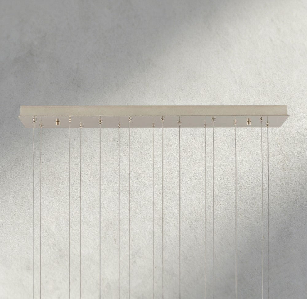 Edda Linear Glass Chandelier 48", 54"