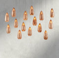 48" Edda Linear Glass Chandelier 48", 54"