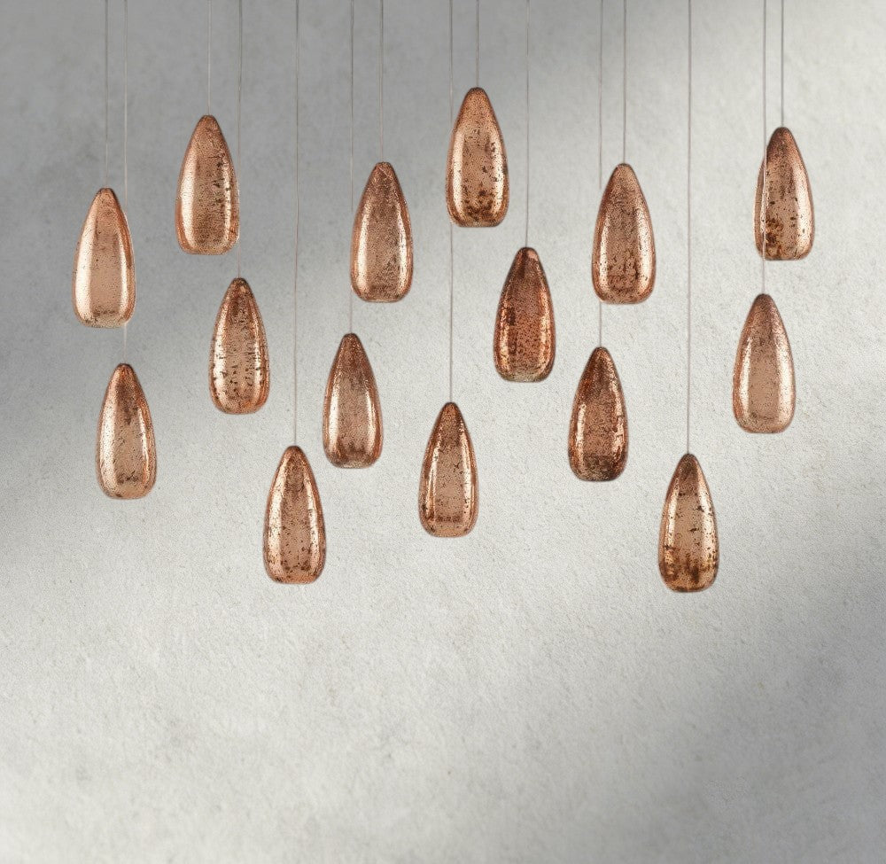 Edda Linear Glass Chandelier 48", 54"