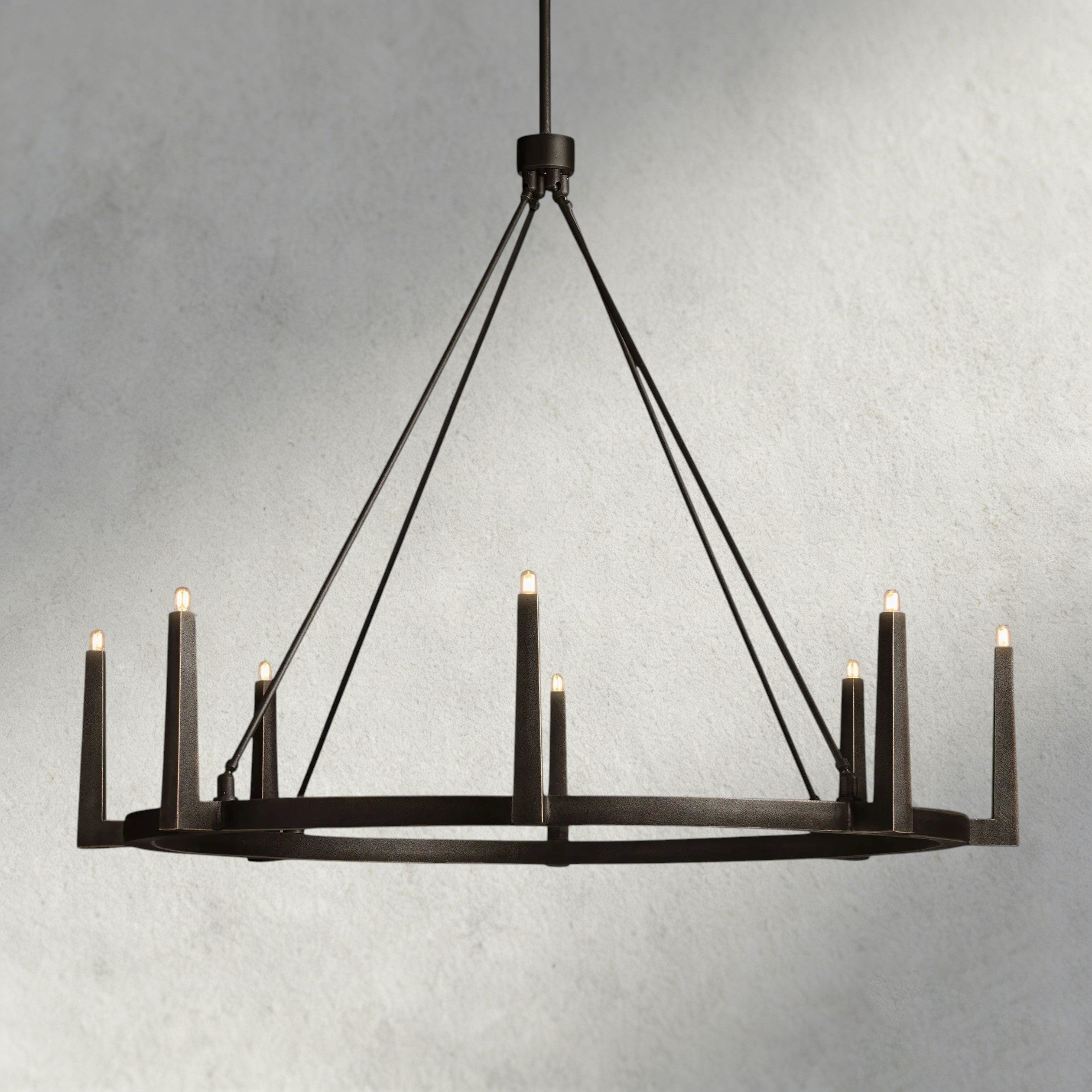 54" / Bronze Emmet Round Chandelier 42", 54"