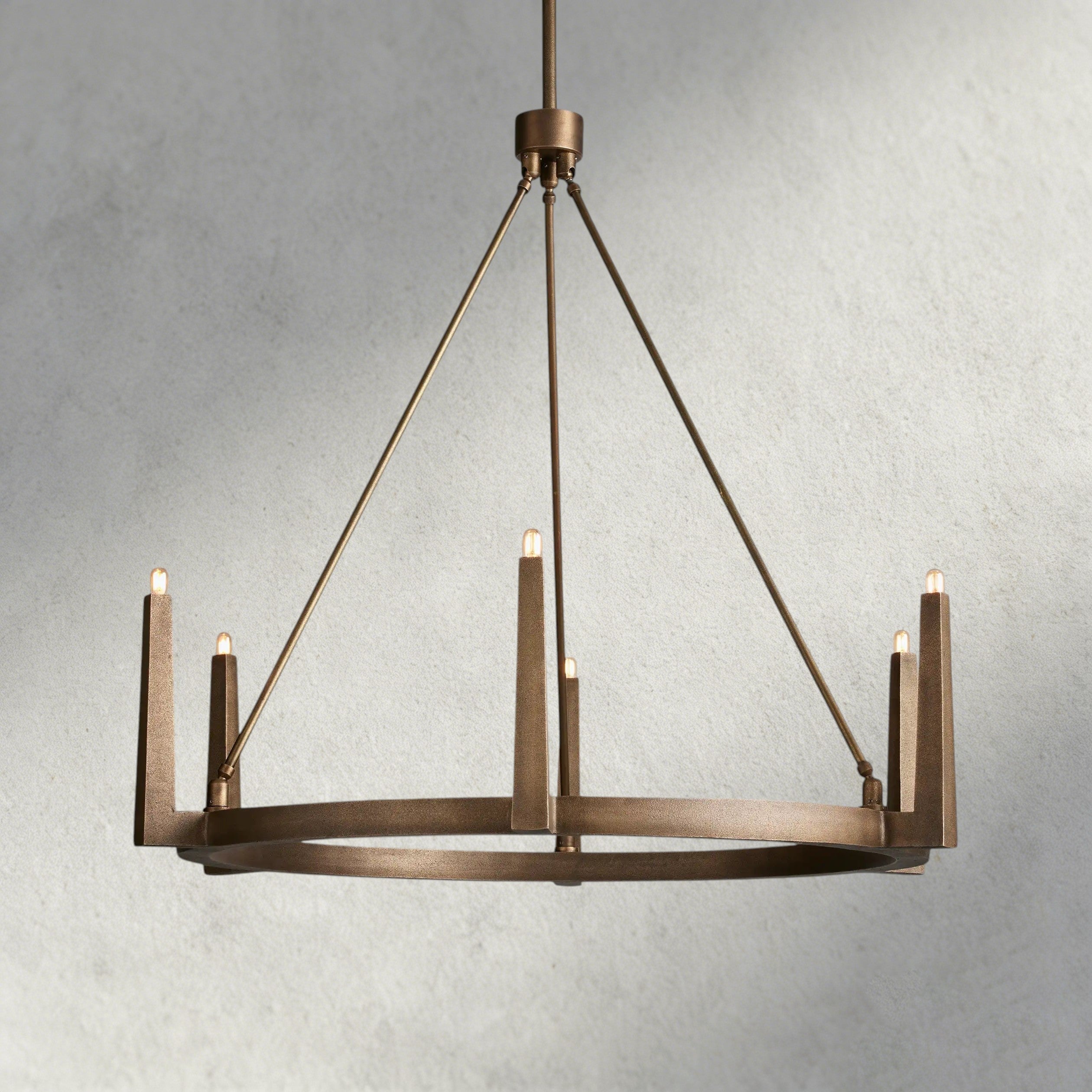 42" / Brass Emmet Round Chandelier 42", 54"