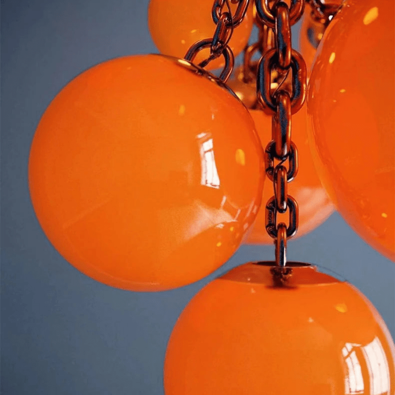 Fruit Grape Hanging Swag Chandelier - Bule23.6" D * 39.4" HCold WhiteBriglighting