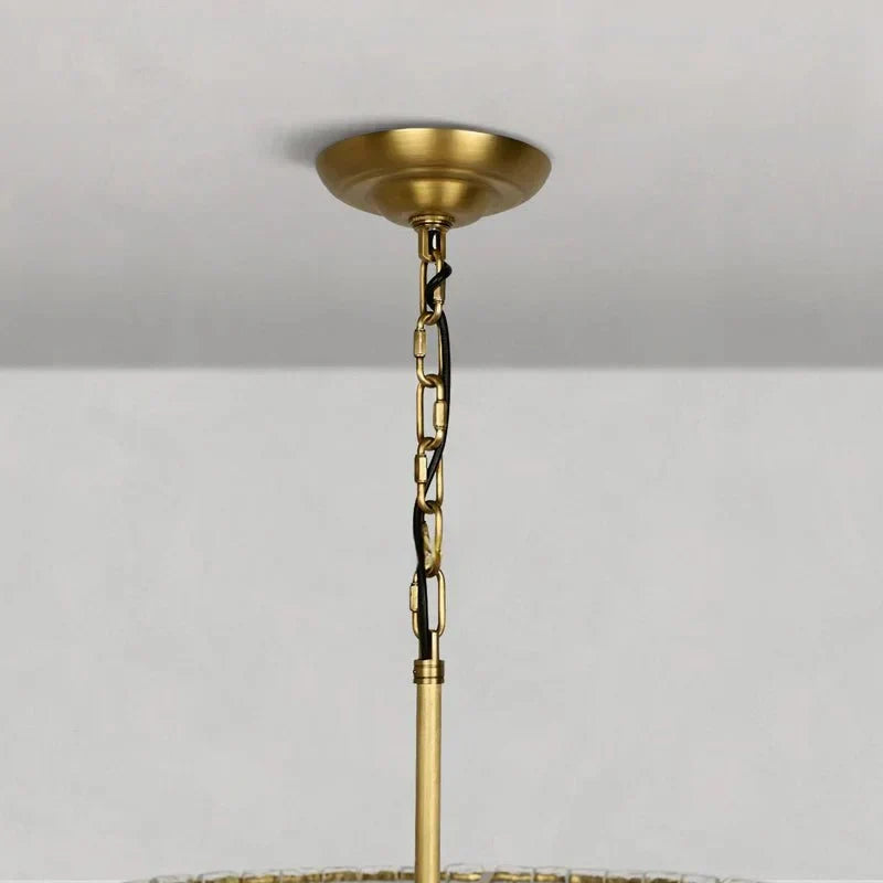 Ghiaccio Glass Oval Chandelier 54''65''-Briglighting