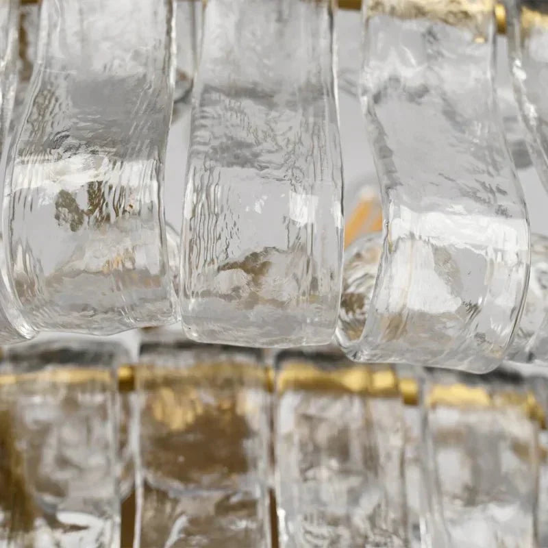 Ghiaccio Glass Oval Chandelier 54''65''-Briglighting