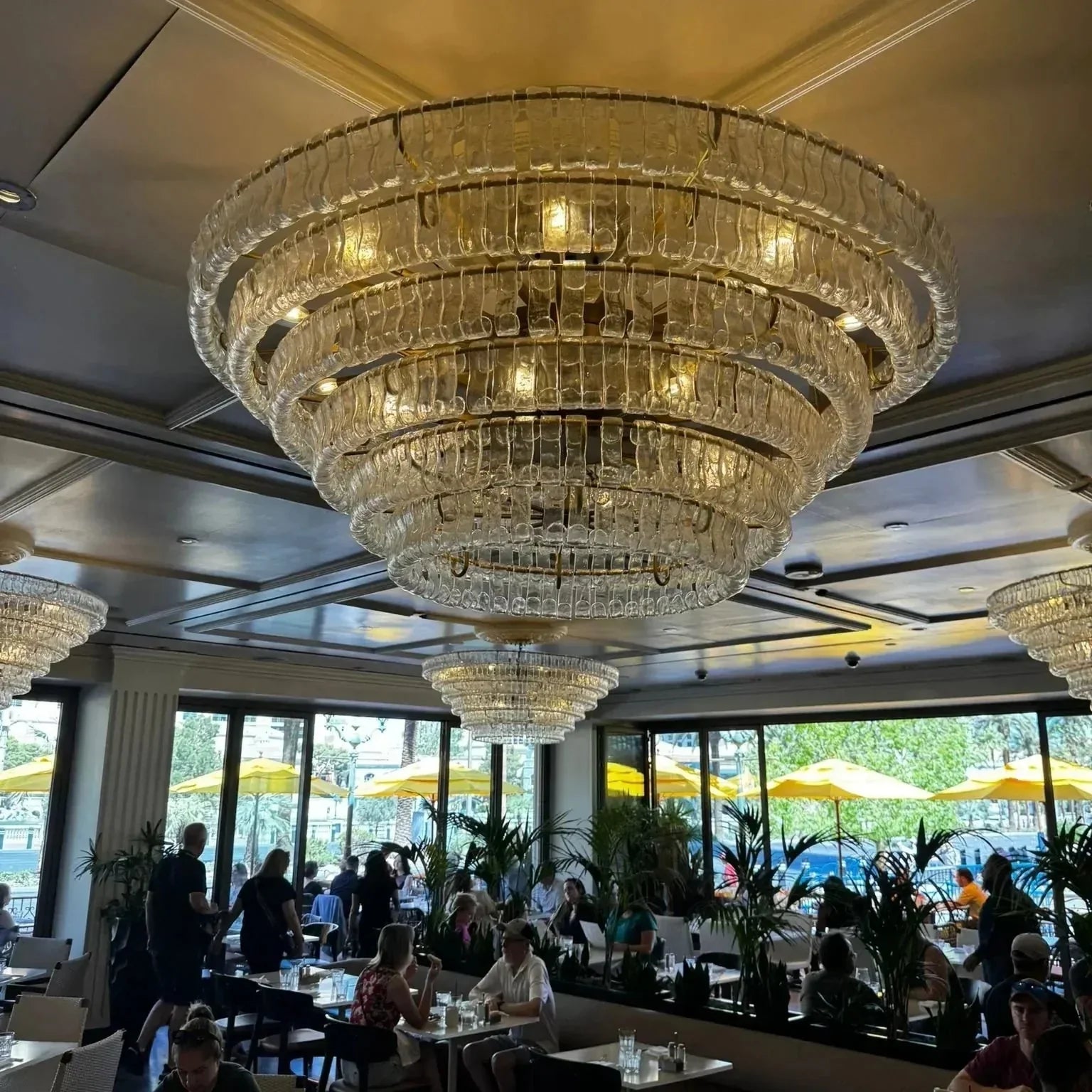 Ghiaccio Glass Round Chandelier 24" 36" 48" 60"-Briglighting