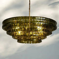 Ghiaccio Glass Round Chandelier 24" 36" 48" 60"-Briglighting