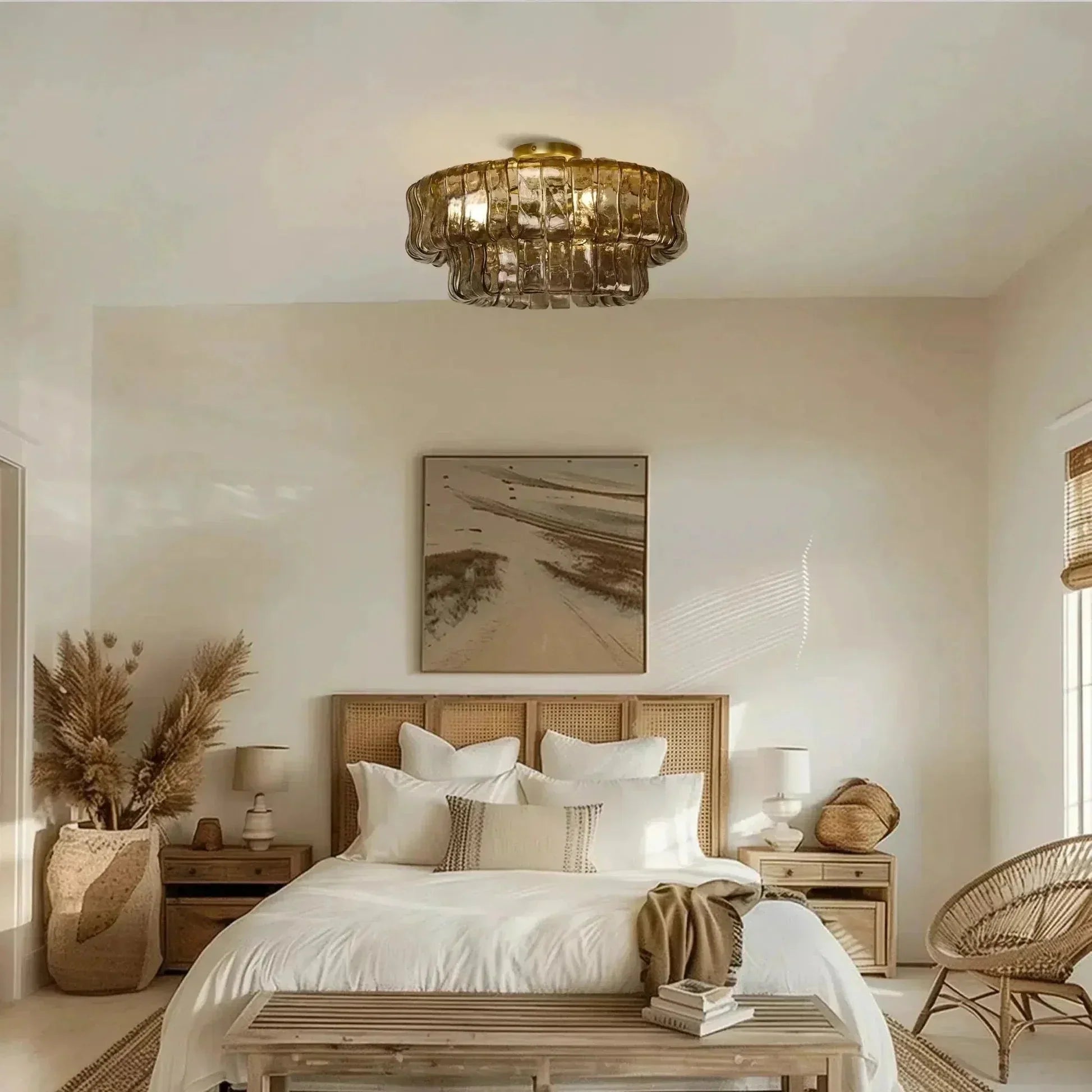 Ghiaccio Modern Glass Flushmount-Briglighting