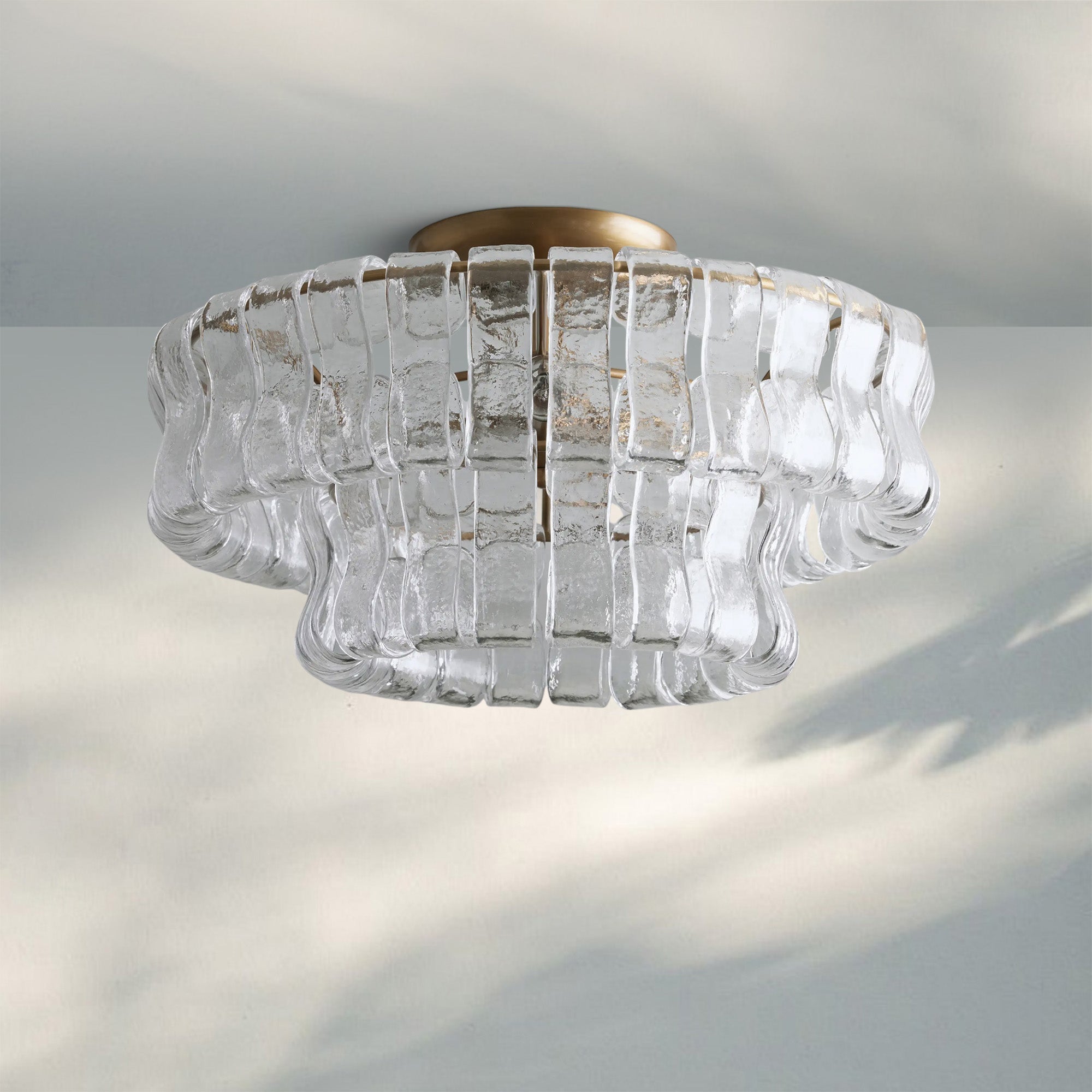 Ghiaccio Modern Glass Flushmount-Briglighting
