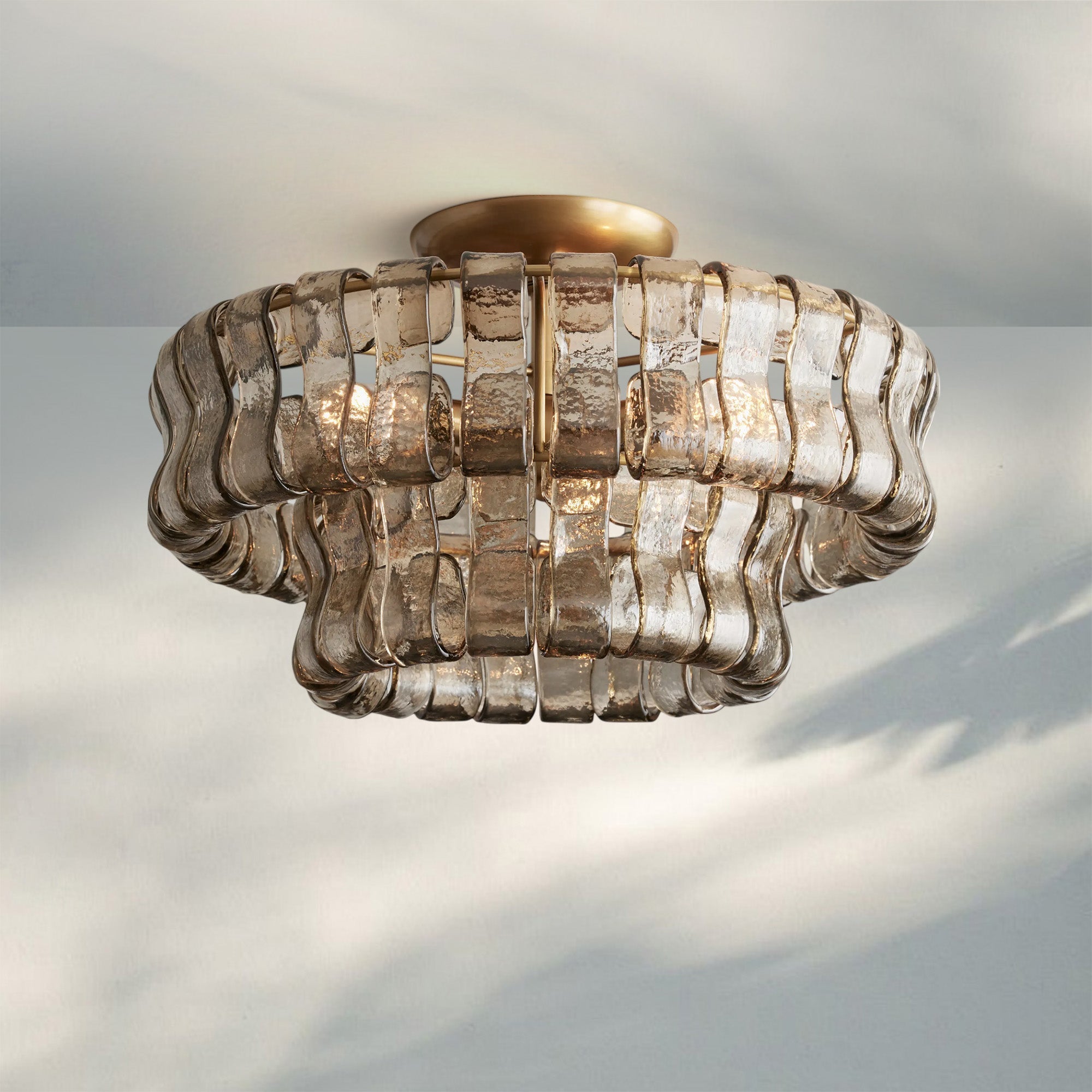 Ghiaccio Modern Glass Flushmount-Briglighting