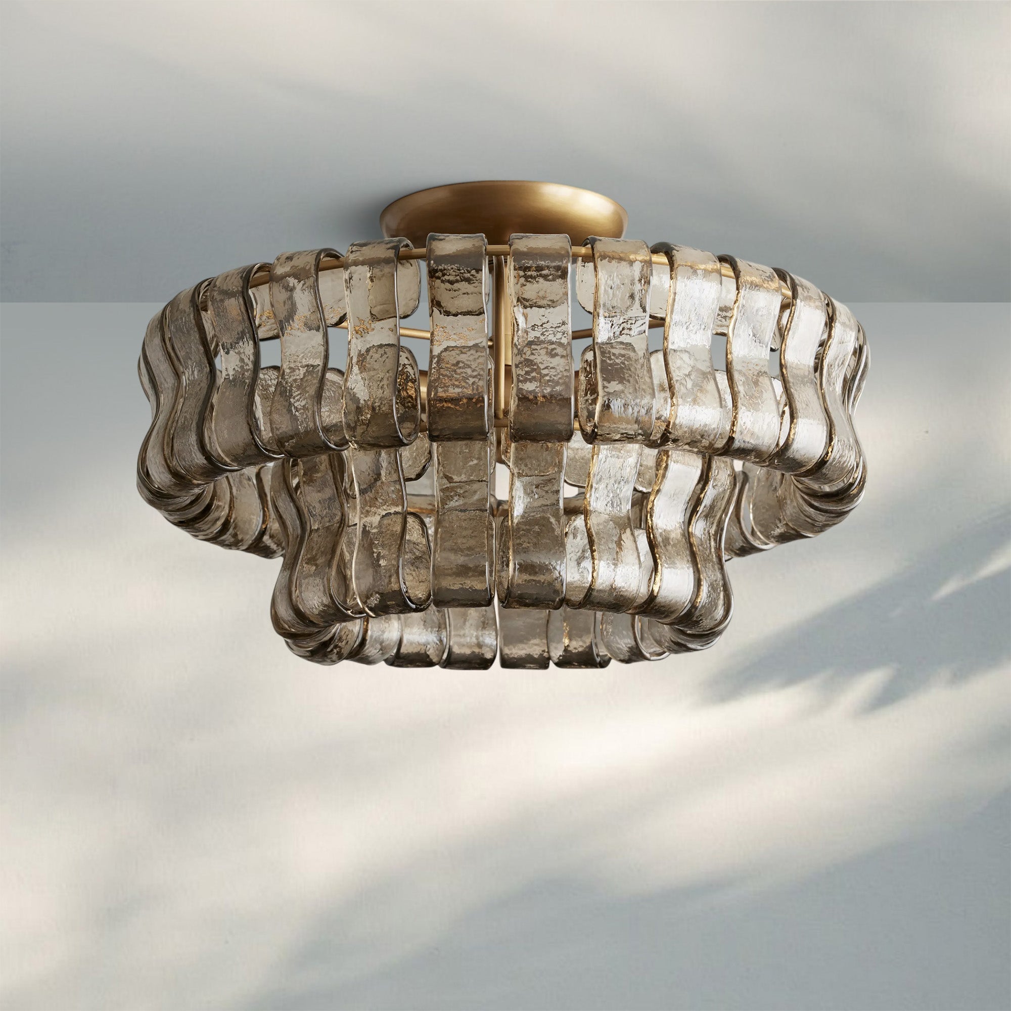 Ghiaccio Modern Glass Flushmount-Briglighting