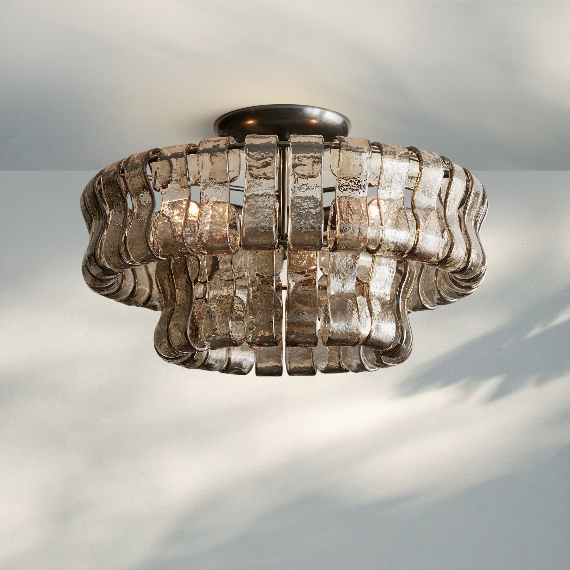 Ghiaccio Modern Glass Flushmount-Briglighting