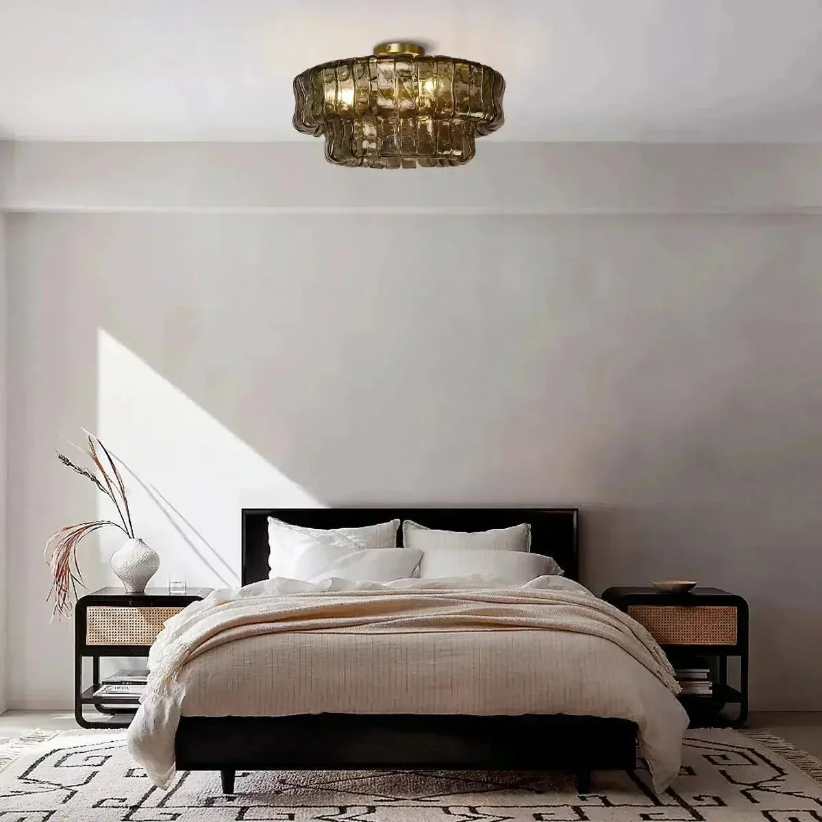 Ghiaccio Modern Glass Flushmount-Briglighting