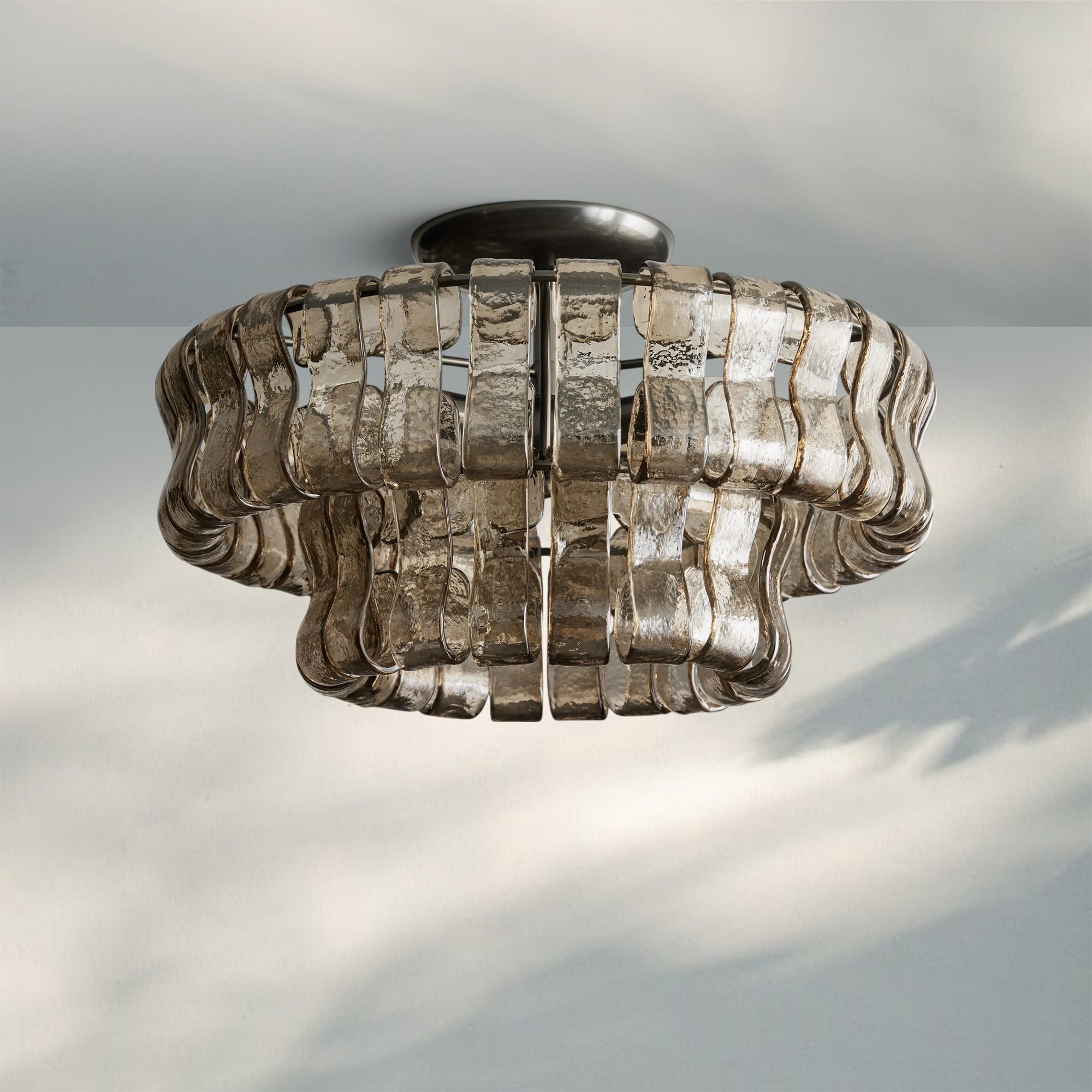 Ghiaccio Modern Glass Flushmount-Briglighting