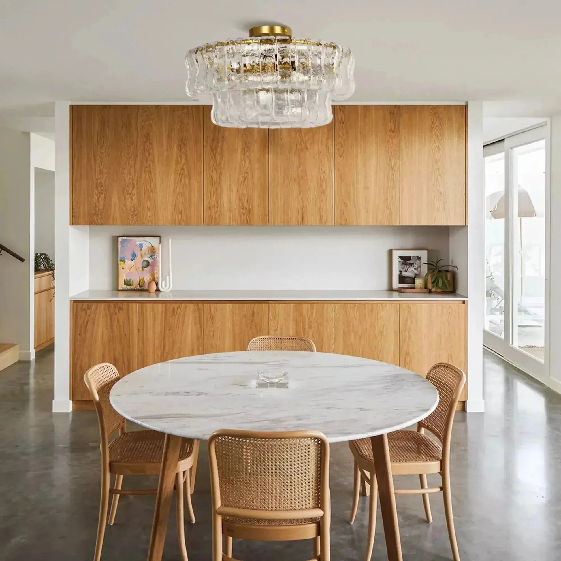 Ghiaccio Modern Glass Flushmount-Briglighting