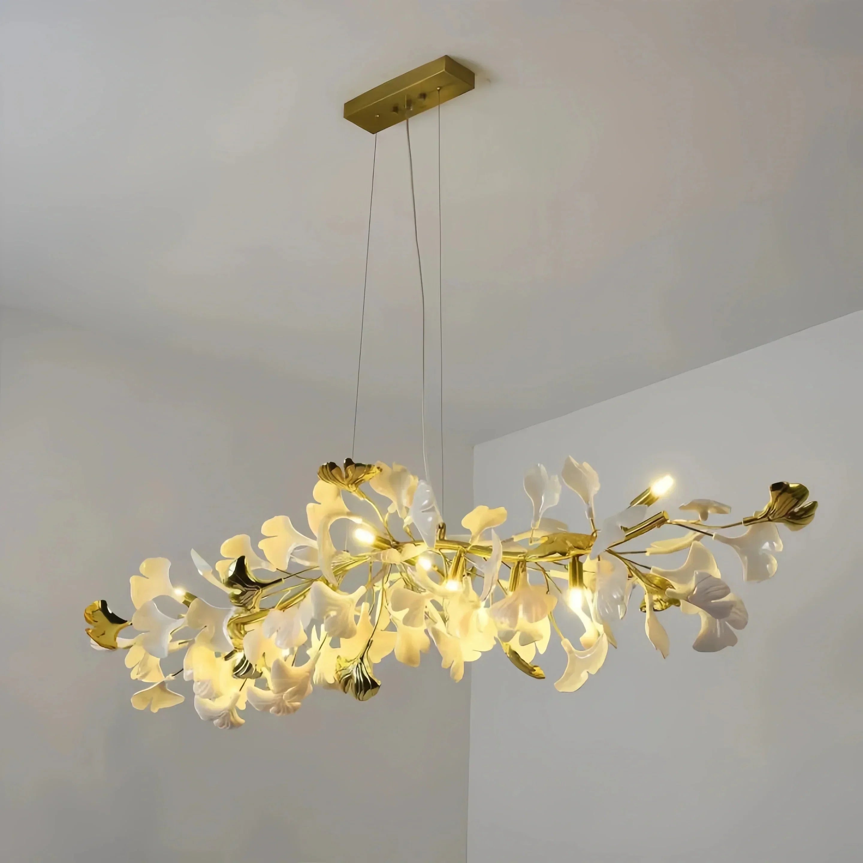 Ginkgo Luxury Linear Chandelier Style C - L 31.5″(80cm) x W 17.7″(45cm) x H 13.8″(35cm) (G9*6)Briglighting