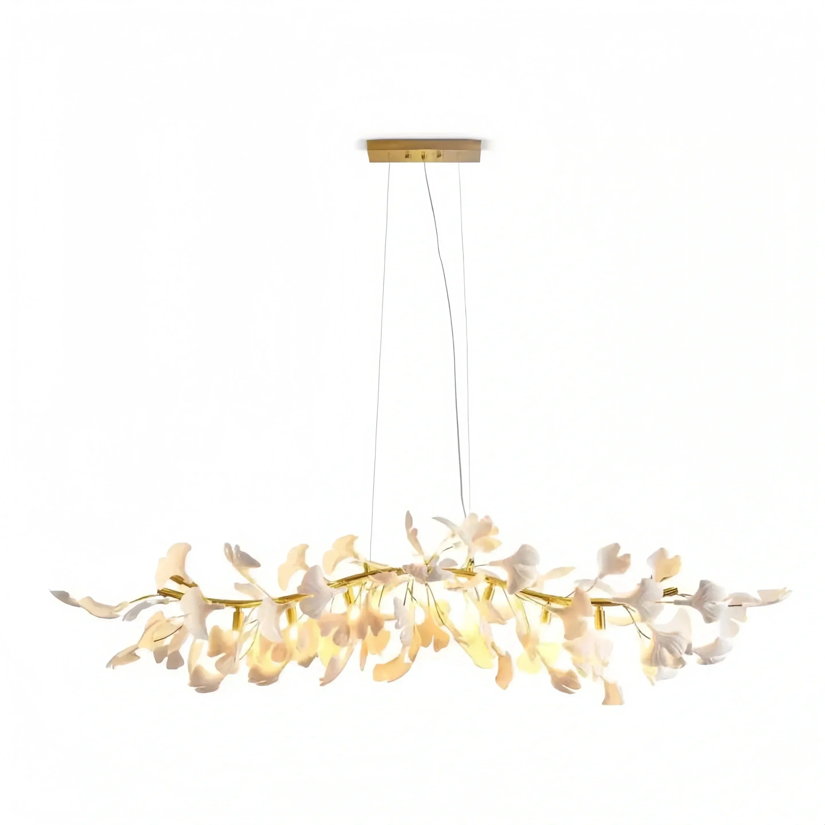Ginkgo Luxury Linear Chandelier Style C - L 31.5″(80cm) x W 17.7″(45cm) x H 13.8″(35cm) (G9*6)Briglighting