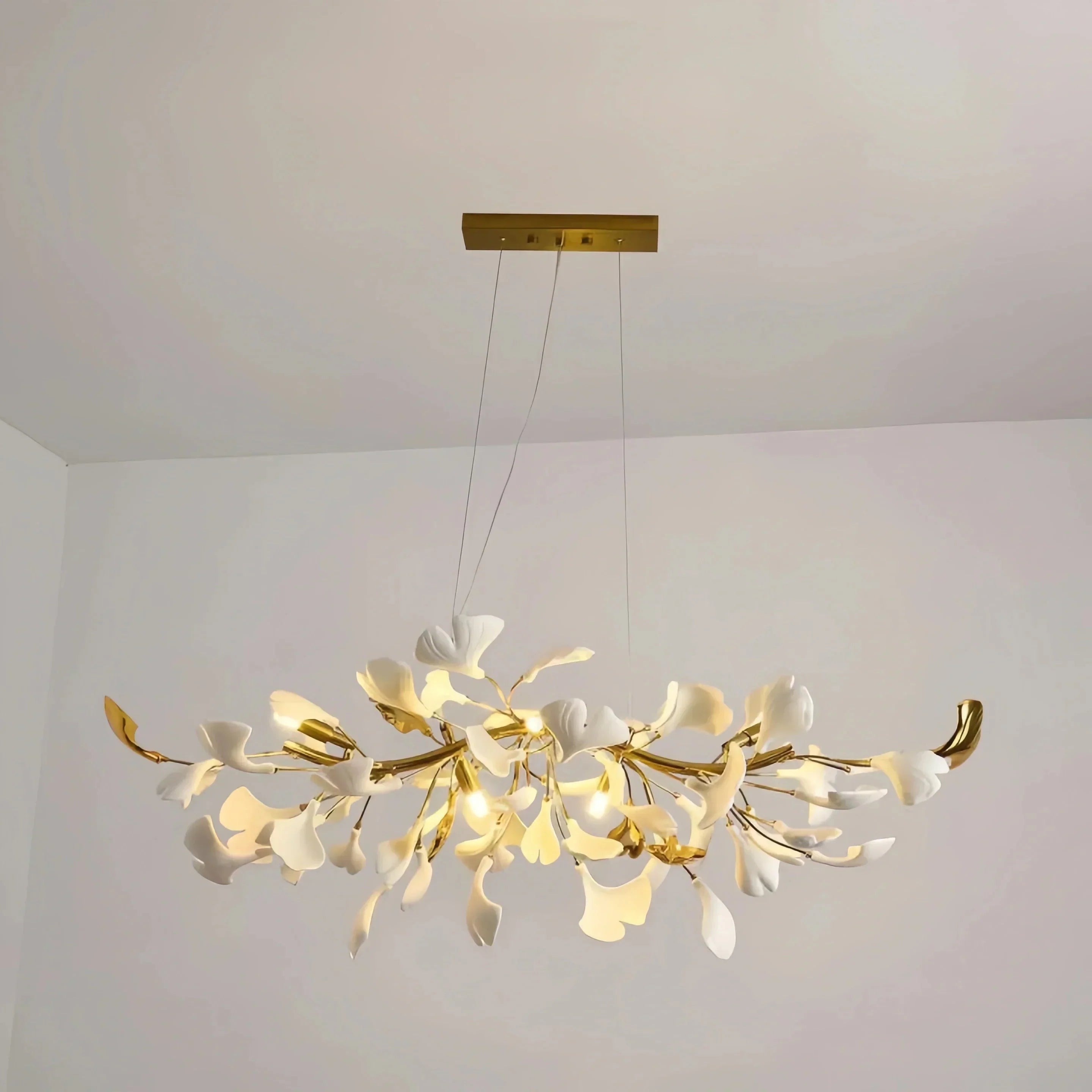 Ginkgo Luxury Linear Chandelier Style C - L 31.5″(80cm) x W 17.7″(45cm) x H 13.8″(35cm) (G9*6)Briglighting