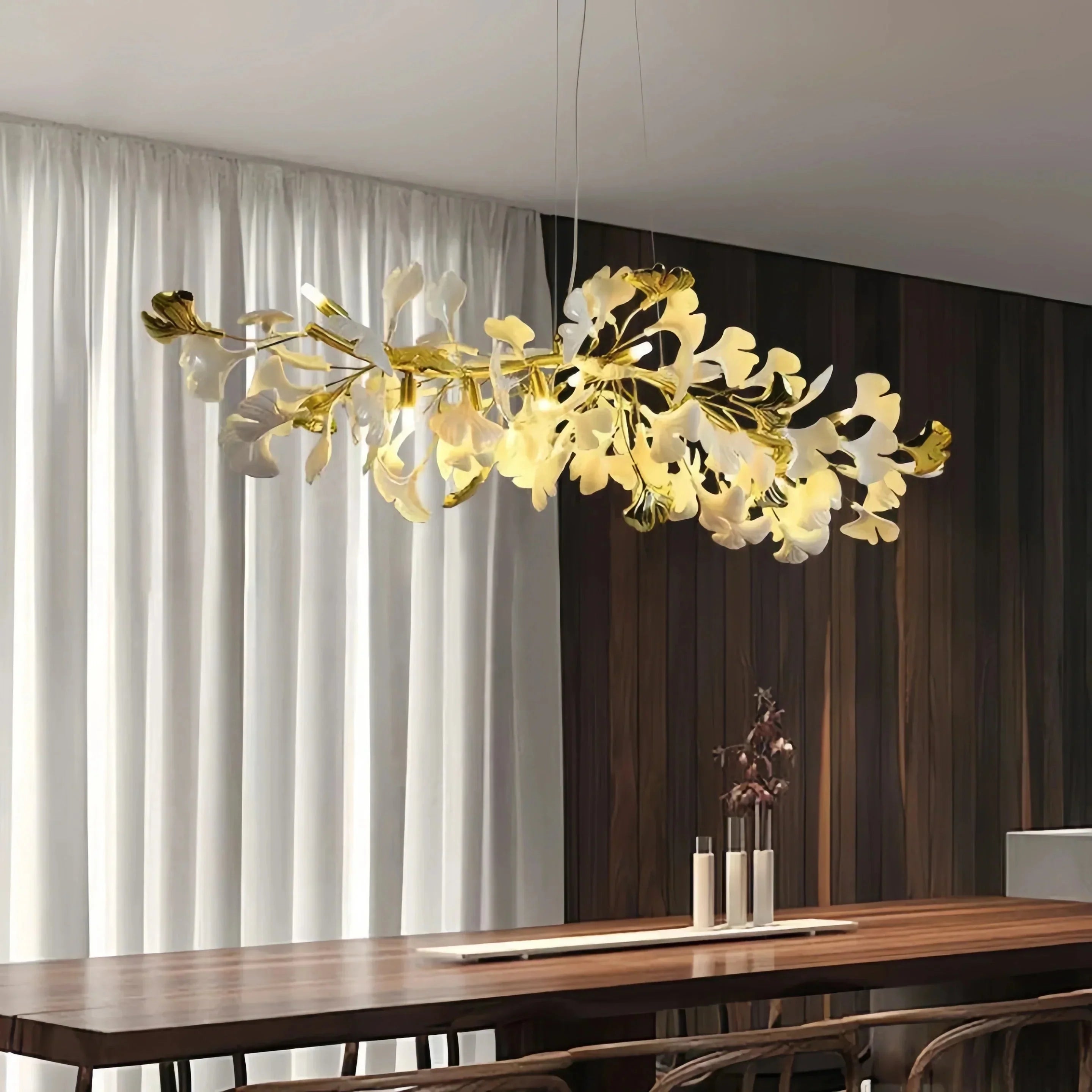Ginkgo Luxury Linear Chandelier Style C - L 59″(150cm) x W 17.7″(45cm) x H 17.7″(45cm) (G9*12)Briglighting