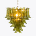Green Petalo Murano Chandelier - 29.53"Briglighting