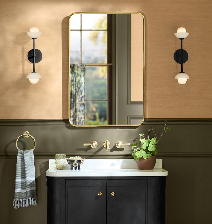 Alabaster Shade Greenwich Linear Wall Sconce-Briglighting