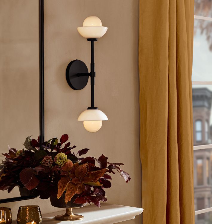 Alabaster Shade Greenwich Linear Wall Sconce-Briglighting