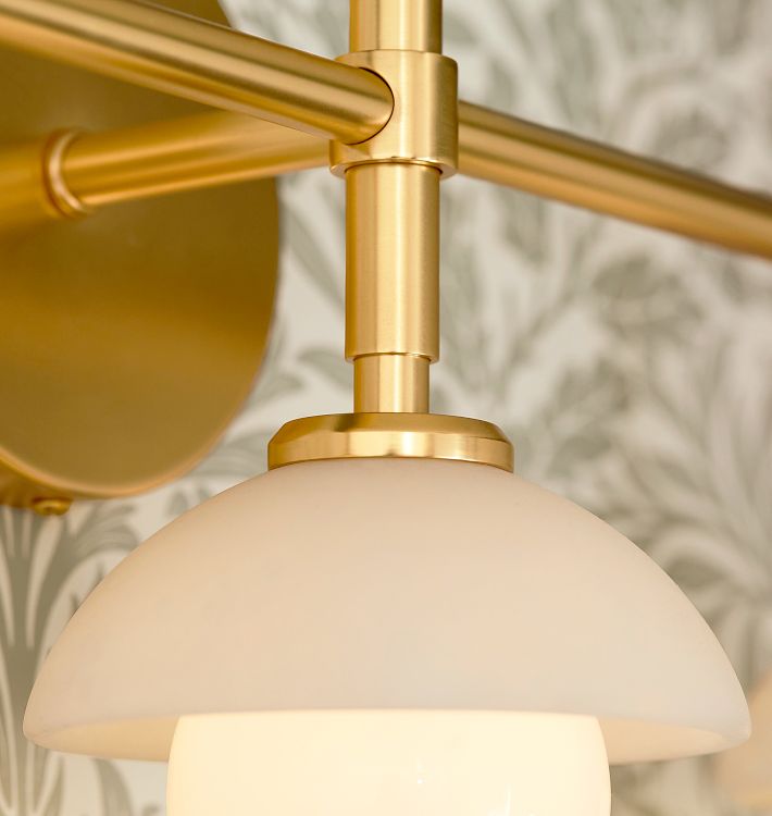 Alabaster Shade Greenwich Triple Wall Sconce-Briglighting