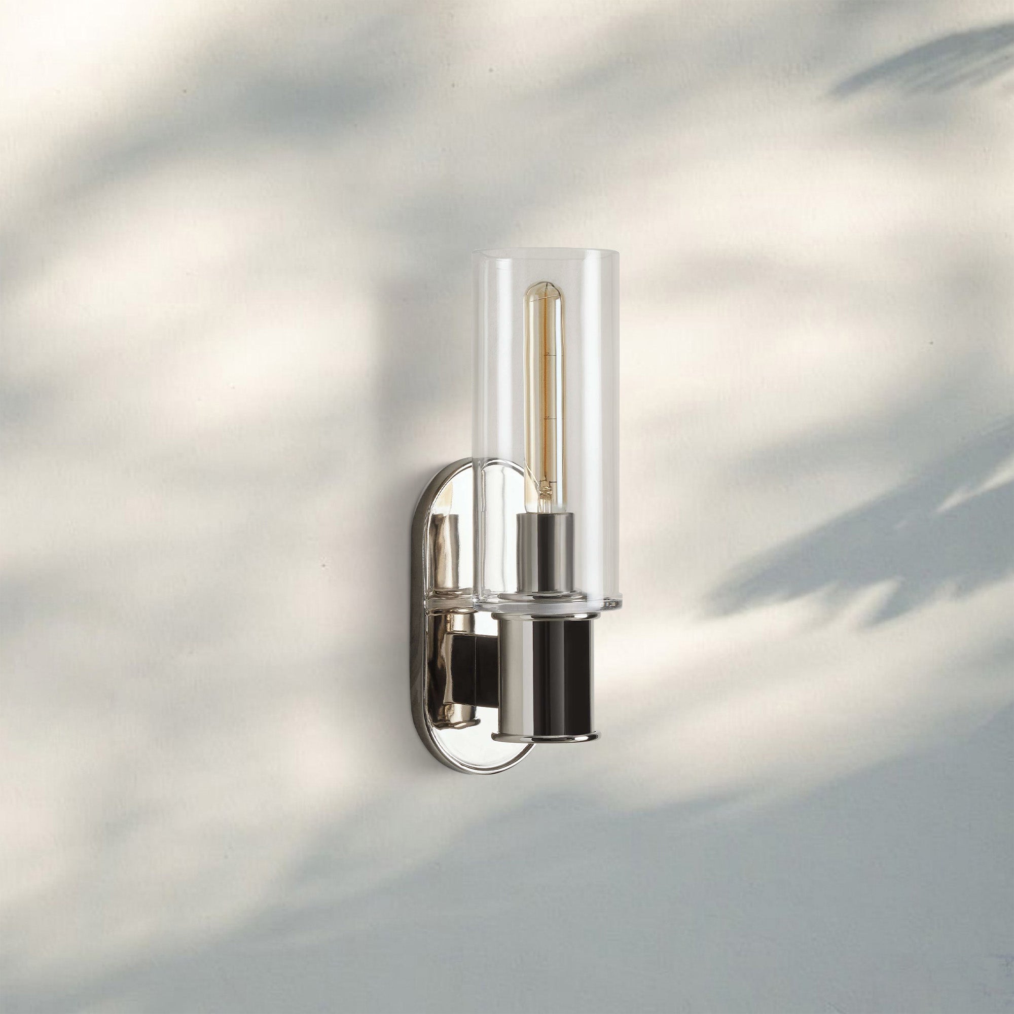 Harline Clear Glass Wall Sconce-Briglighting
