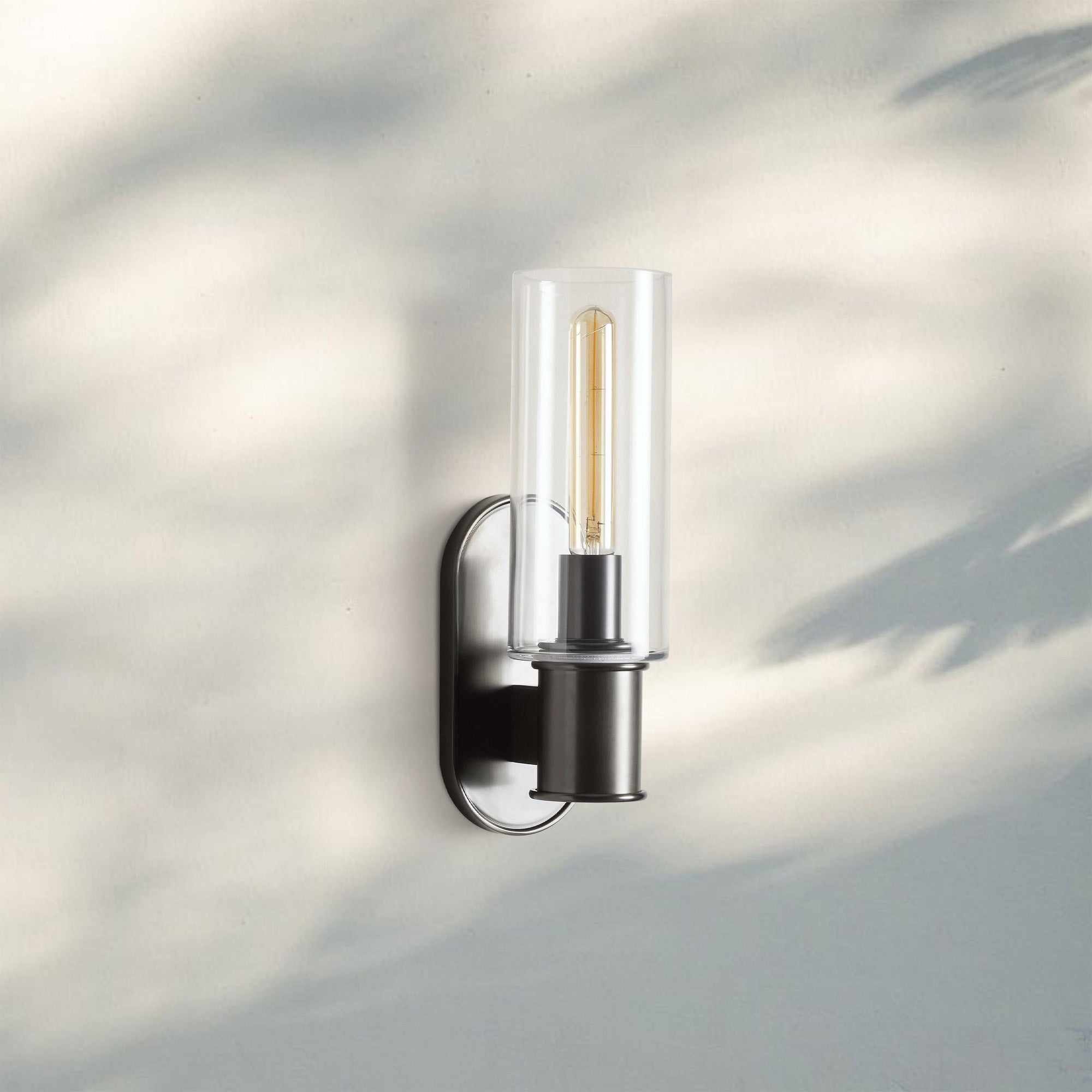 Harline Clear Glass Wall Sconce-Briglighting